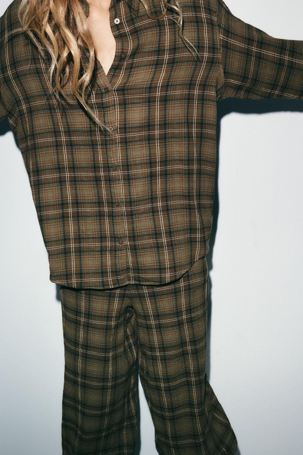 OVERSIZE CHECK SHIRT - Zara фото 11