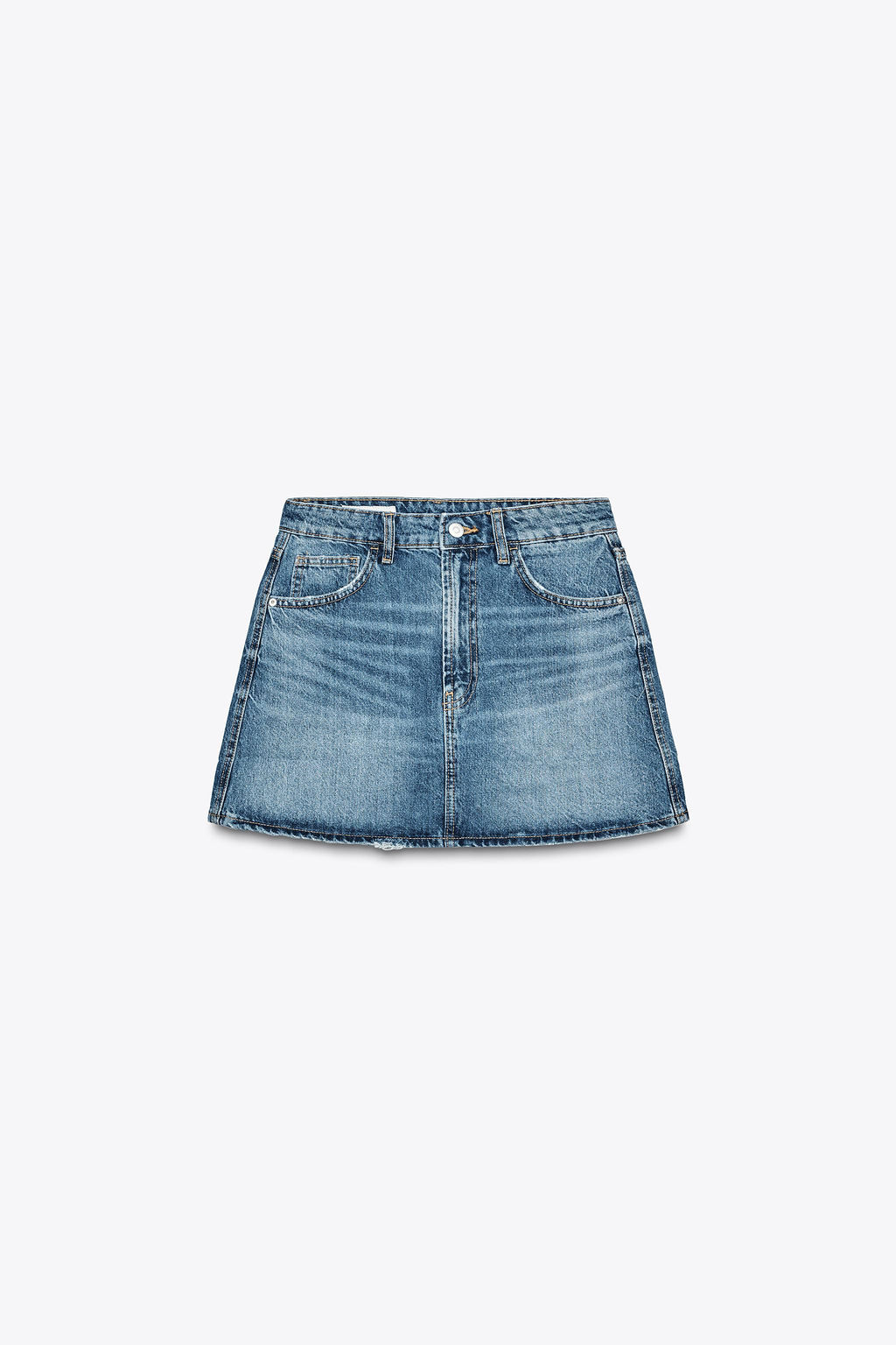 TRF DENIM MINI SKIRT - Zara фото 5