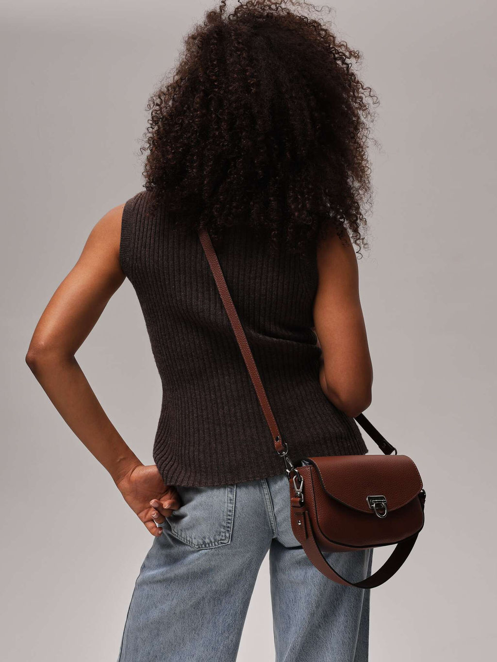 Сумка кожаная Azaro 31049 коппер