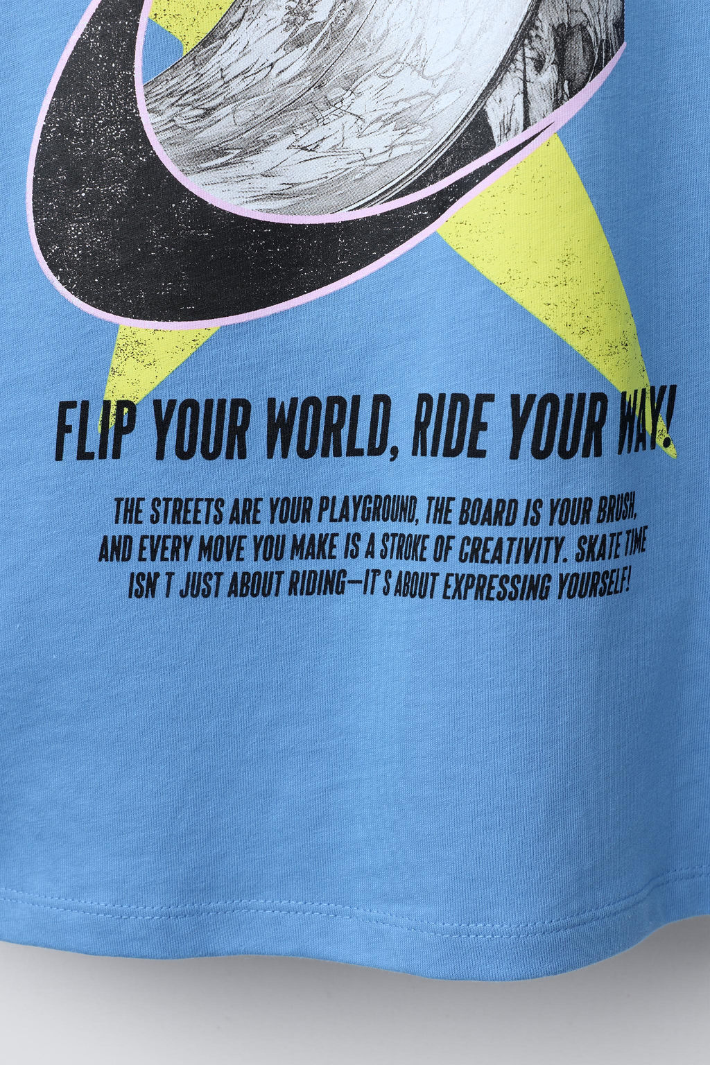 SKATE PRINT T-SHIRT - Zara фото 4