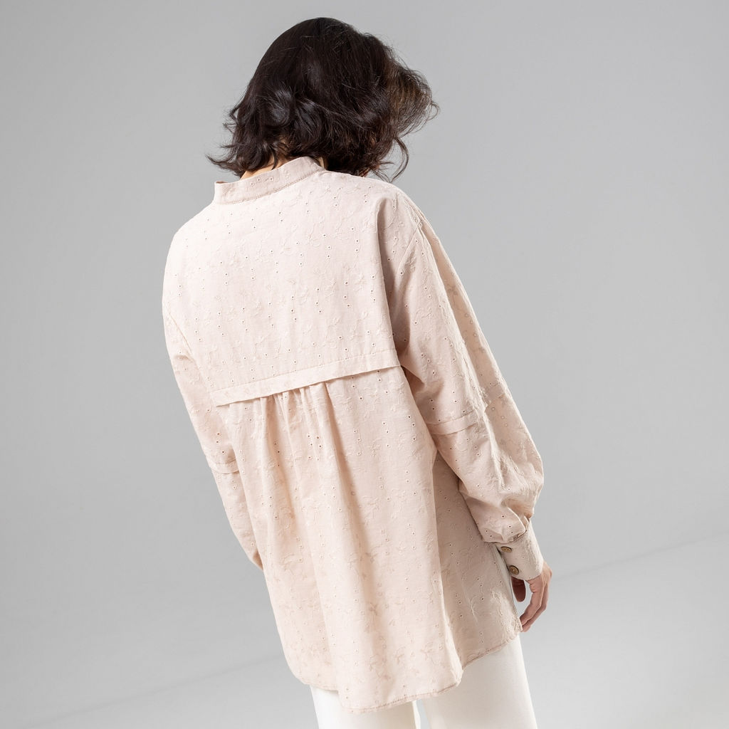 Рубашка из 100% хлопка, Дивная смелость (beige) - Charutti фото 11