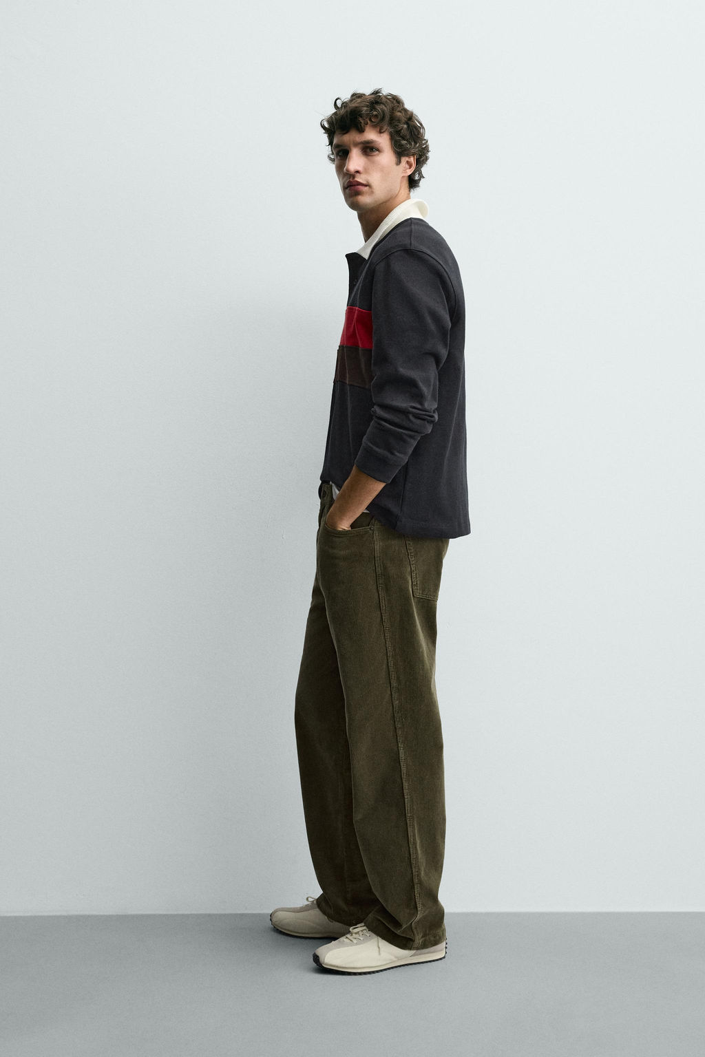 CONTRAST STRIPE POLO SHIRT - Zara фото 4