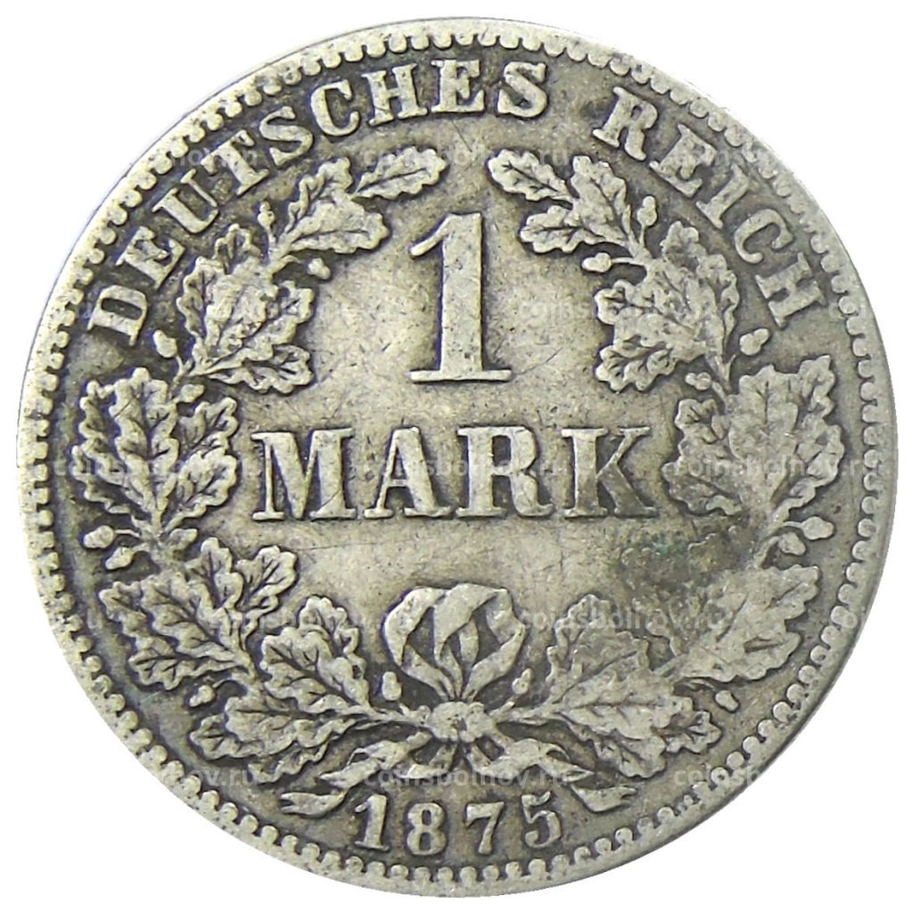 1 марка 1875 года E Германия