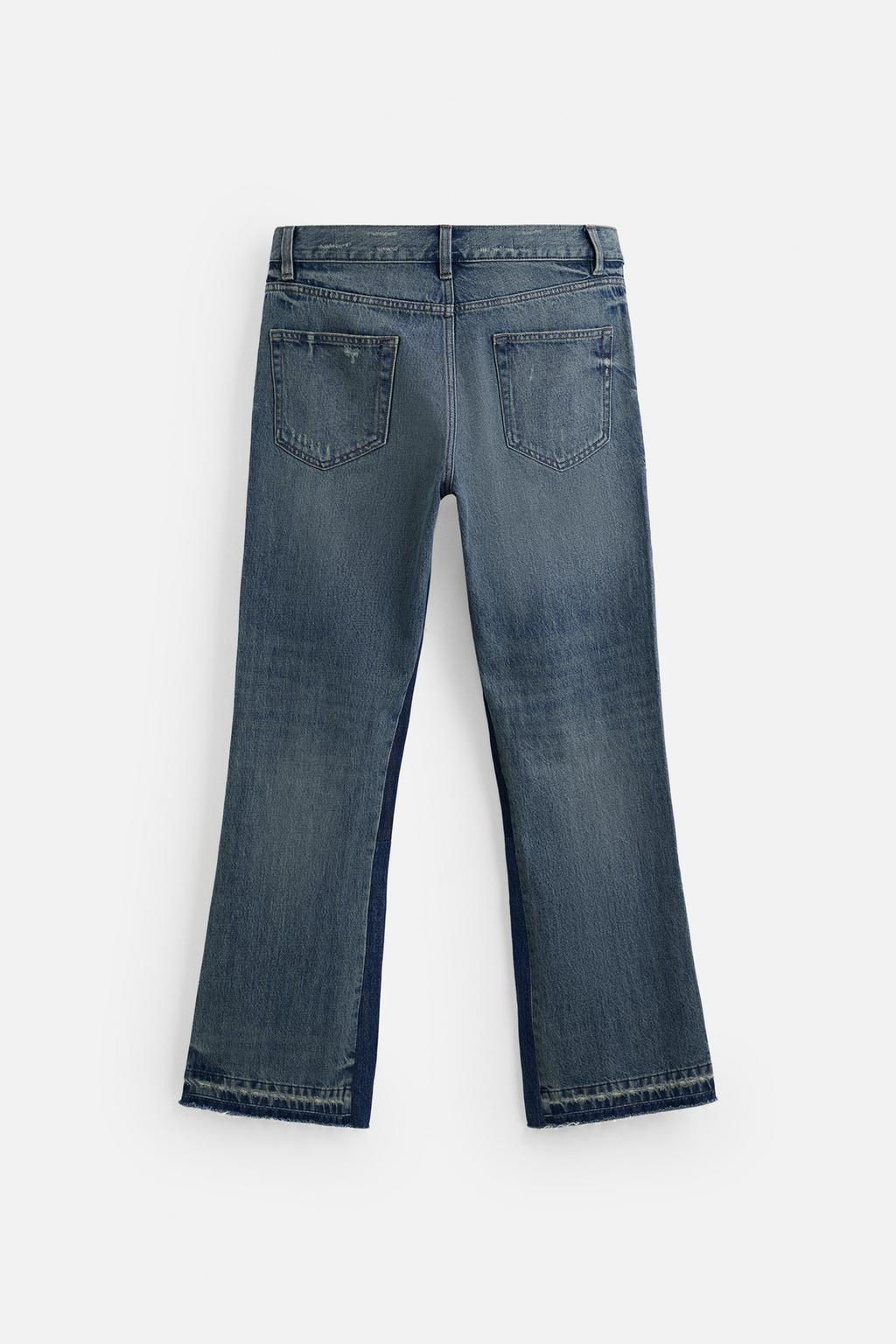 PATCHWORK FLARE FIT JEANS - Zara фото 8