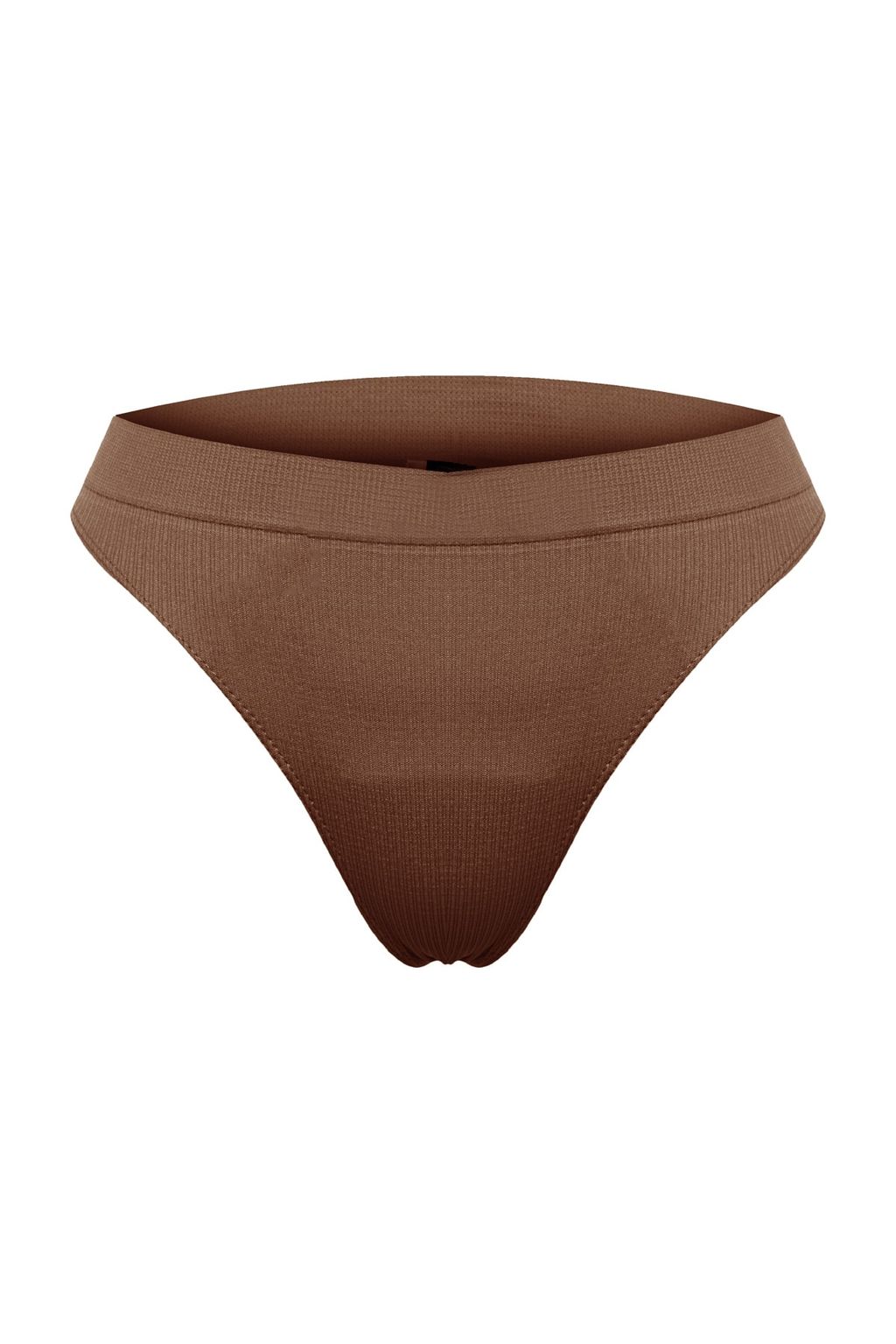 Trendyolmilla Kahverengi-Nude 2li Paket Seamless/Dikissiz Tanga Orme Kulot THMAW23KU00139  фото 16