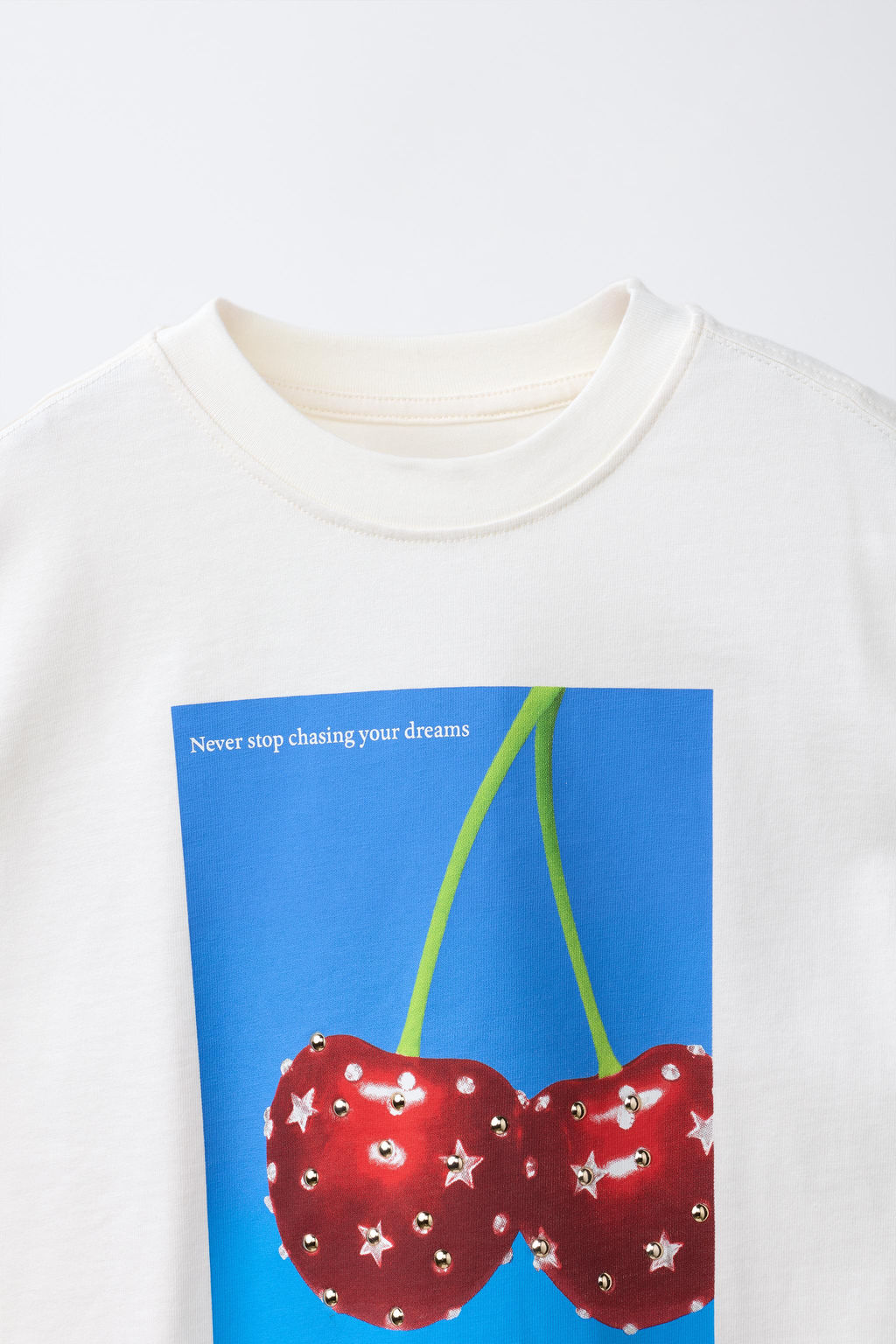 CAMISETA ESTAMPADO FOTOGRAF?A STRASS / Crudo - Zara фото 3