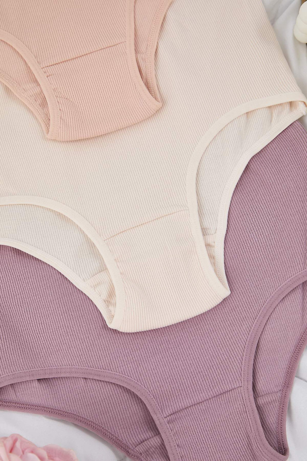 Pembe-Cok Renkli 3lu Fitilli Brief Orme Kulot THMAW26KU00030 - Trendyolmilla фото 2