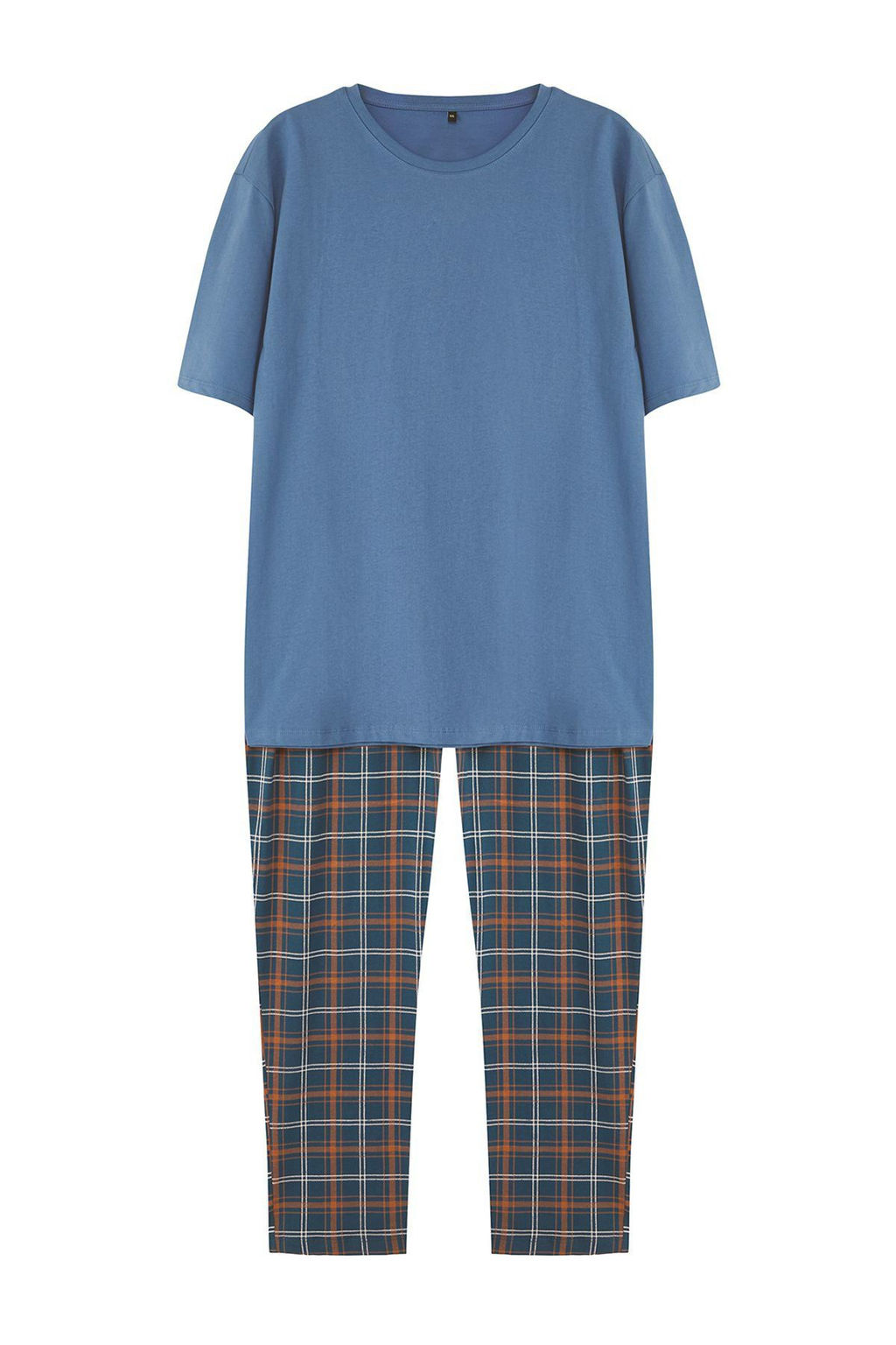 TRENDYOL MAN Lacivert Ekose Orme %100 Pamuk Regular Fit Pijama Tak?m? THMSS21PT0328 - Trendyolmilla фото 6