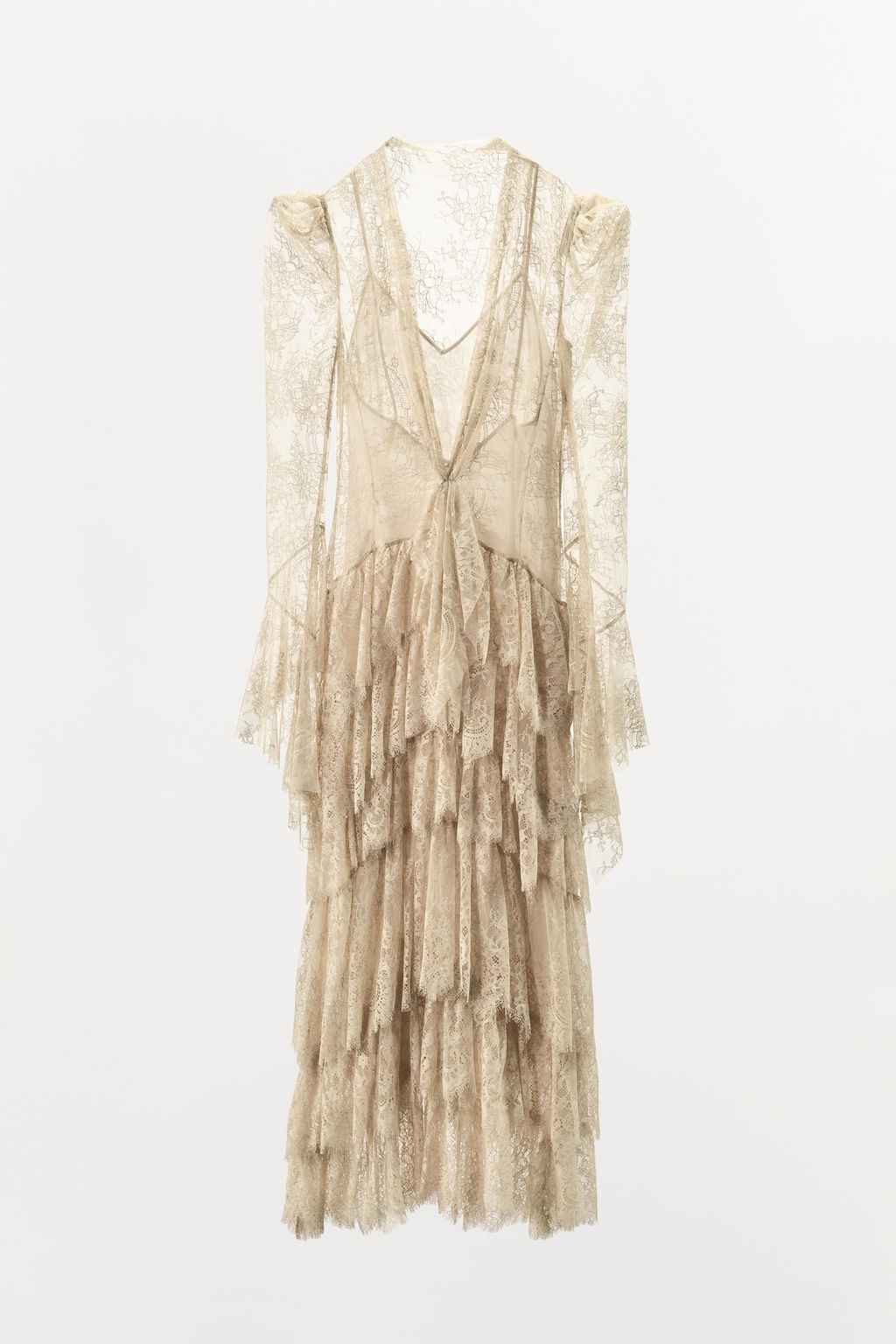 ZW COLLECTION LIMITED EDITION LACE DRESS WITH RUFFLES