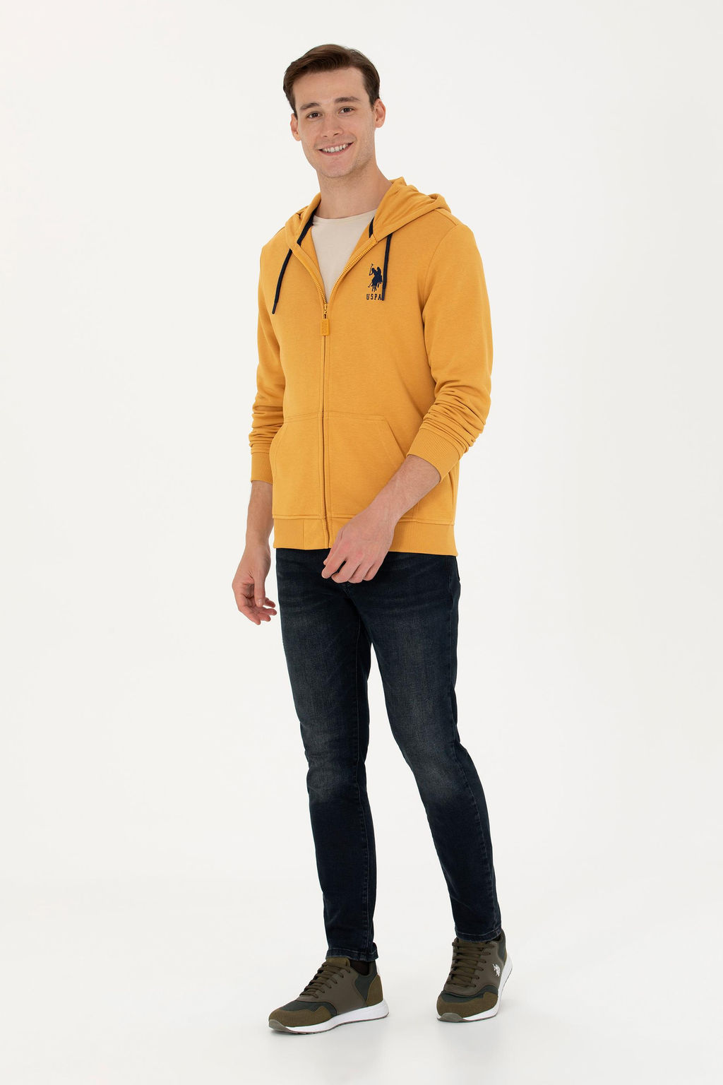 U. S. Polo Assn / Мужской горчичный свитшот - U.s. polo assn фото 17