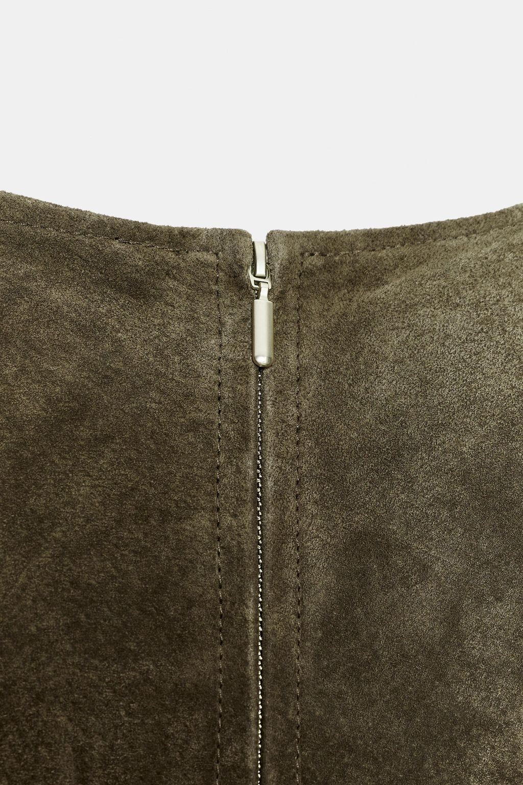 100% LEATHER MIDI DRESS - Zara фото 8