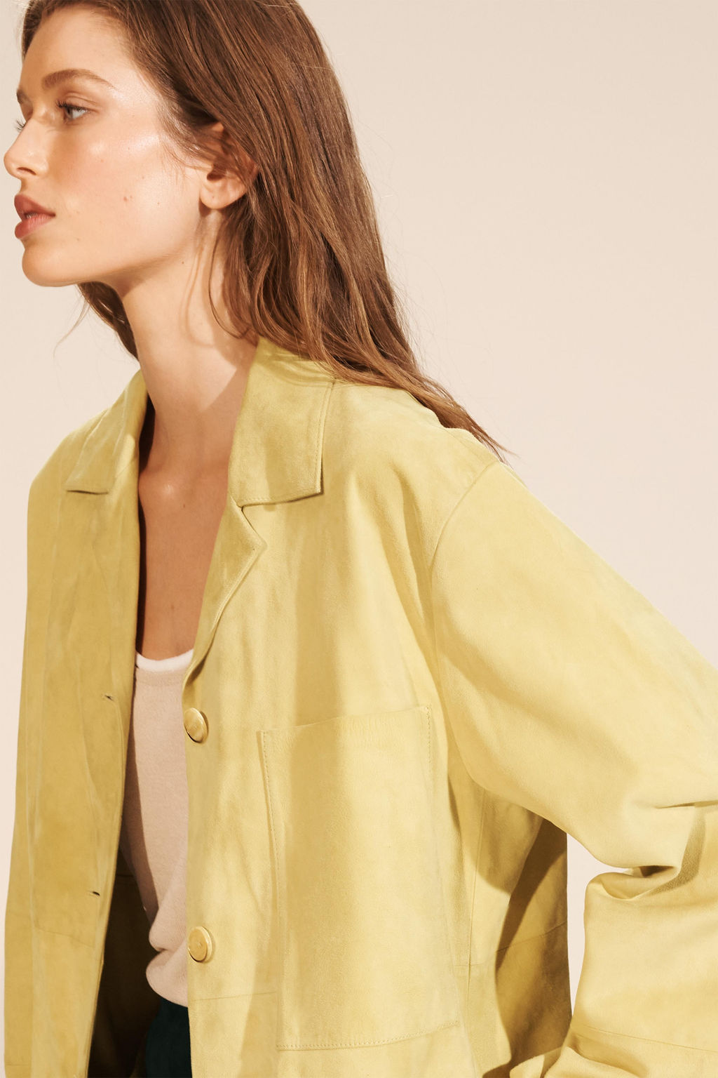LIMITED EDITION SUEDE LEATHER POCKET SHIRT - Zara фото 11