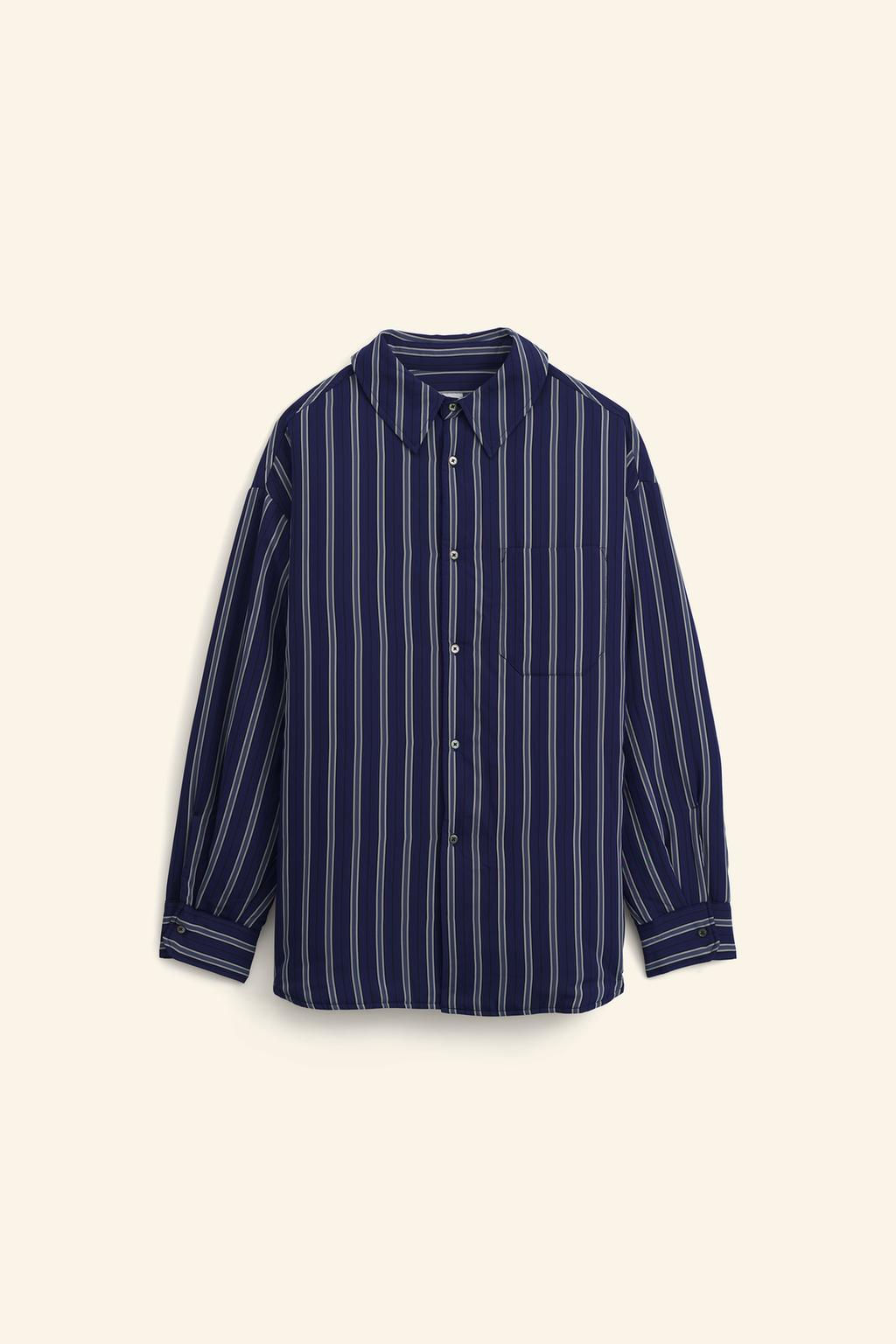 LIMITED EDITION STRIPED OVERSIZE OVERSHIRT - Zara фото 8