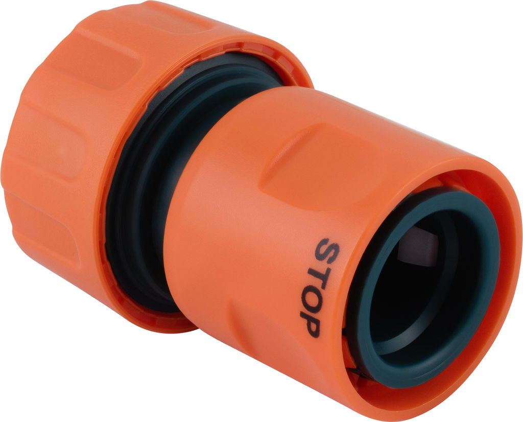 Цена за 2 шт. Коннектор IN GREEN GARDEN быстросъемный с аквастопом для шланга 3/4 PRACTIC GG557212055