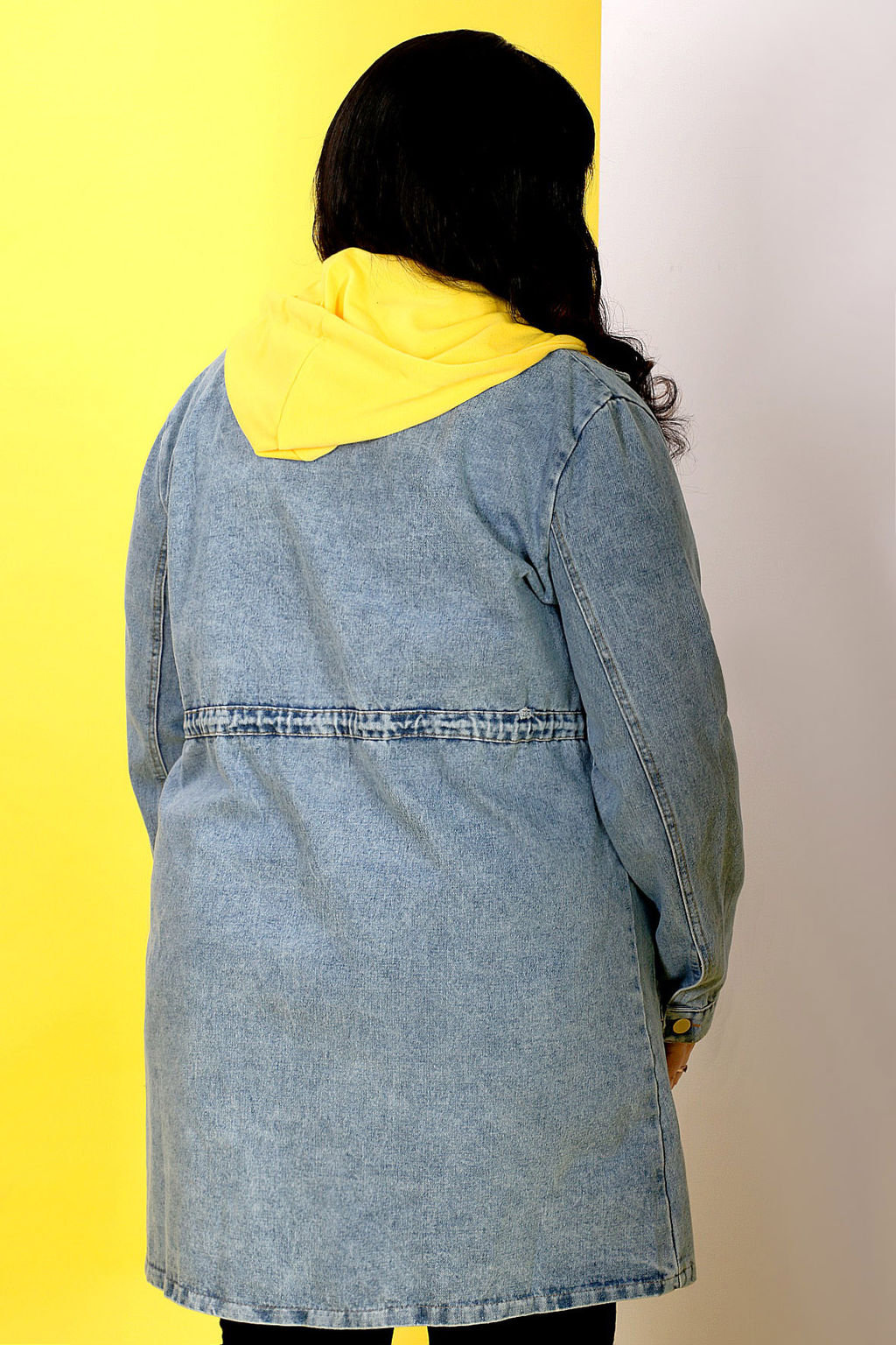 КЖ-75 L-968.1.В.С1 Кардиган джинсовый+ капюшон - Almond фото 2