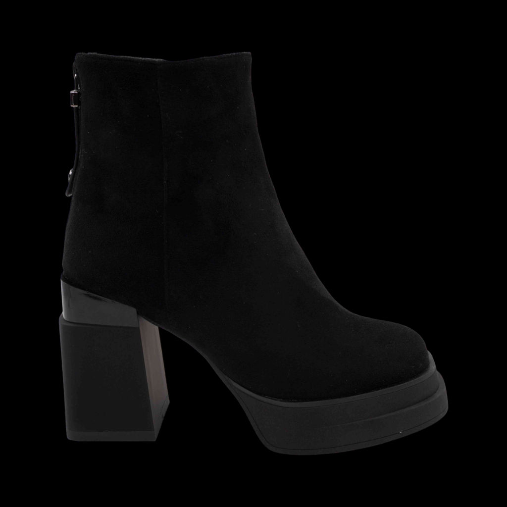 Ботинки на меху S83-3 черные