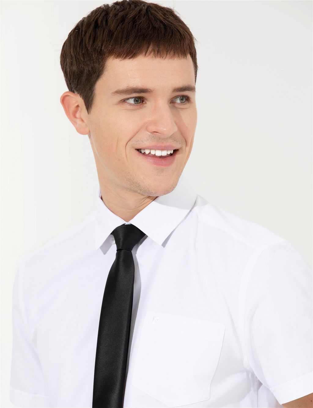Beyaz Regular Fit Ksa Kollu Gmlek - Pierre cardin фото 2