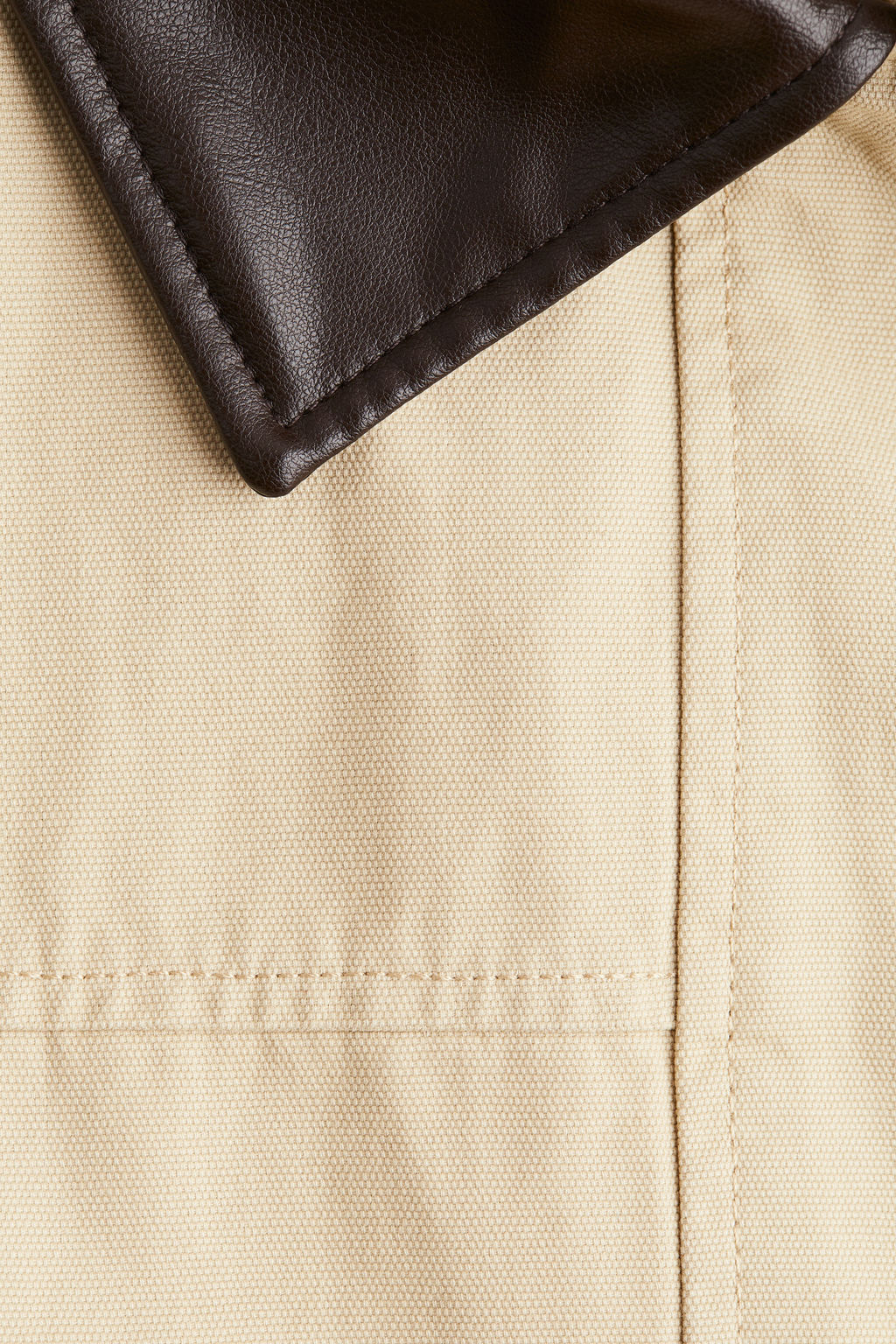 Chaqueta de sarga con cuello revestido - H&m фото 8