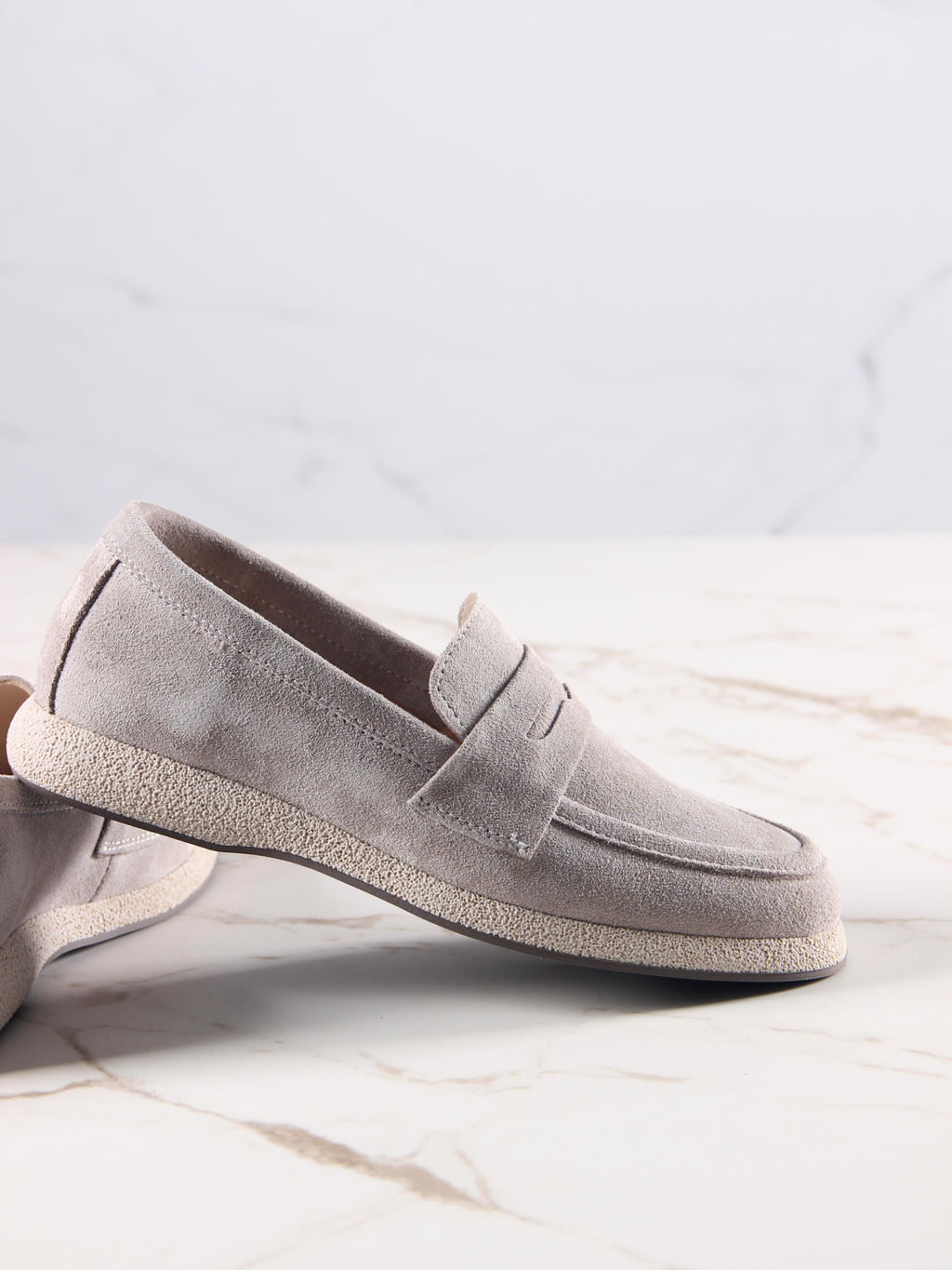 Лоферы EDART 177.1607 be. каменный замша фото 13