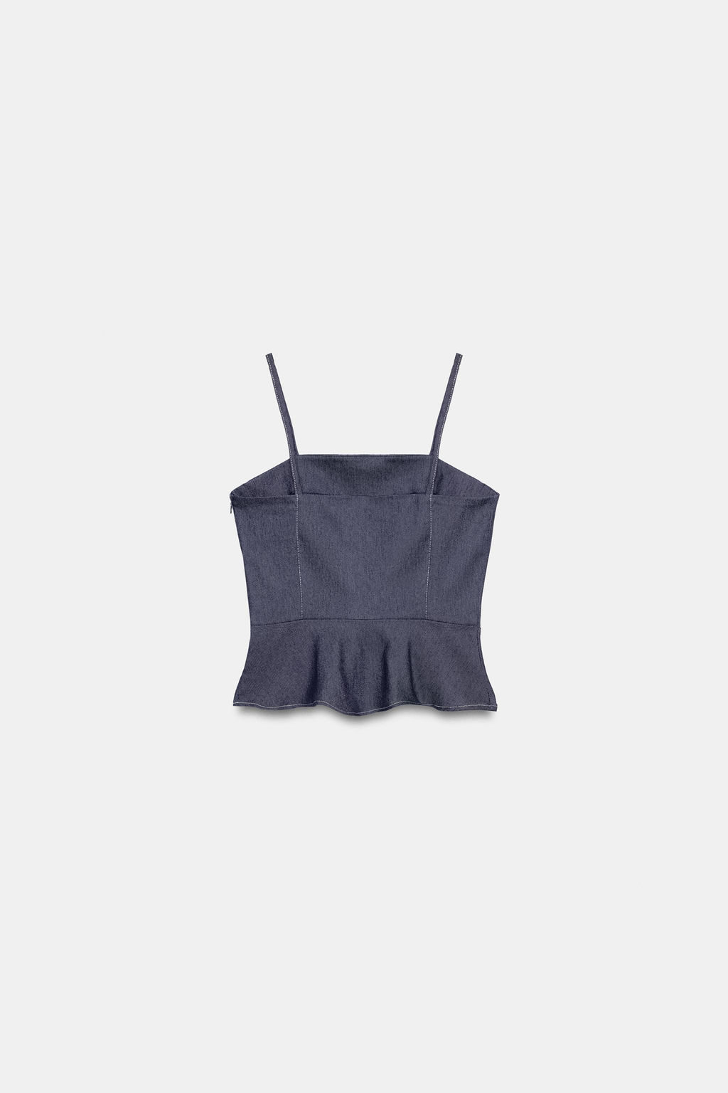 TOP PEPLUM ALAMARES / ?ndigo