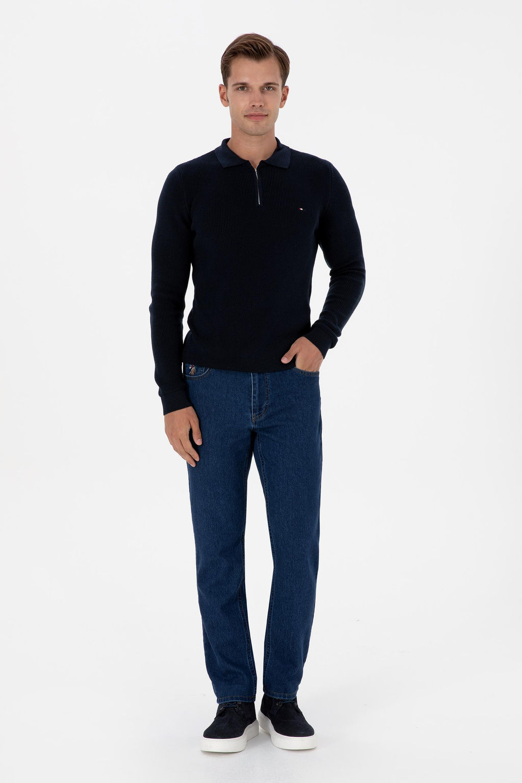 Erkek Lacivert Basic Kazak - U.s. polo assn фото 4