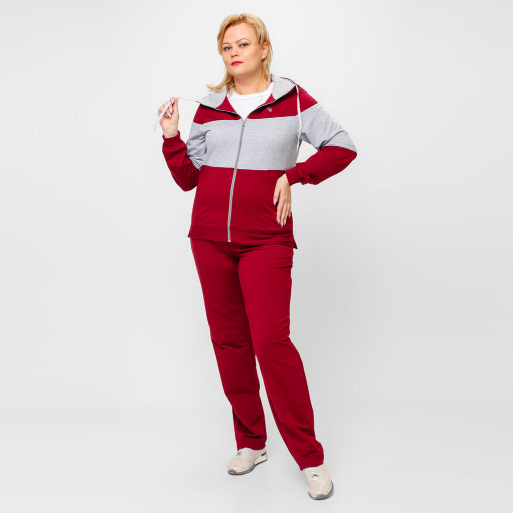 RODOS Спортивный костюм женский весна/лето М-236 Синий/Ментол/Светло-серый  фото 24