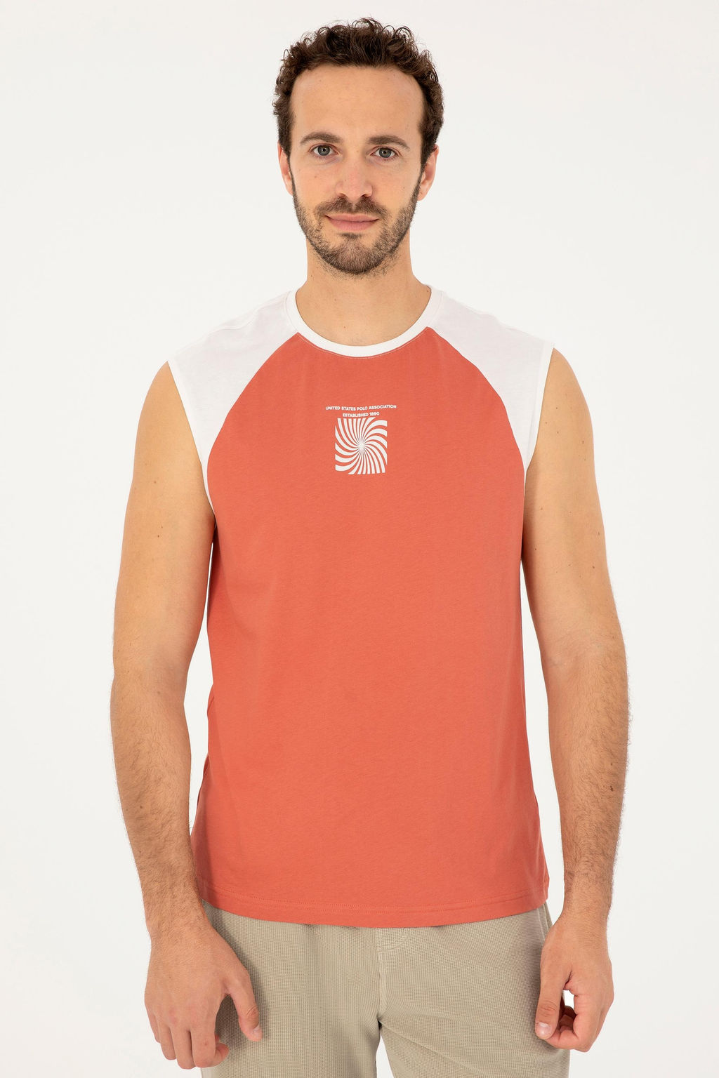 U. S. Polo Assn / Мужская футболка с пудрой - U.s. polo assn фото 3
