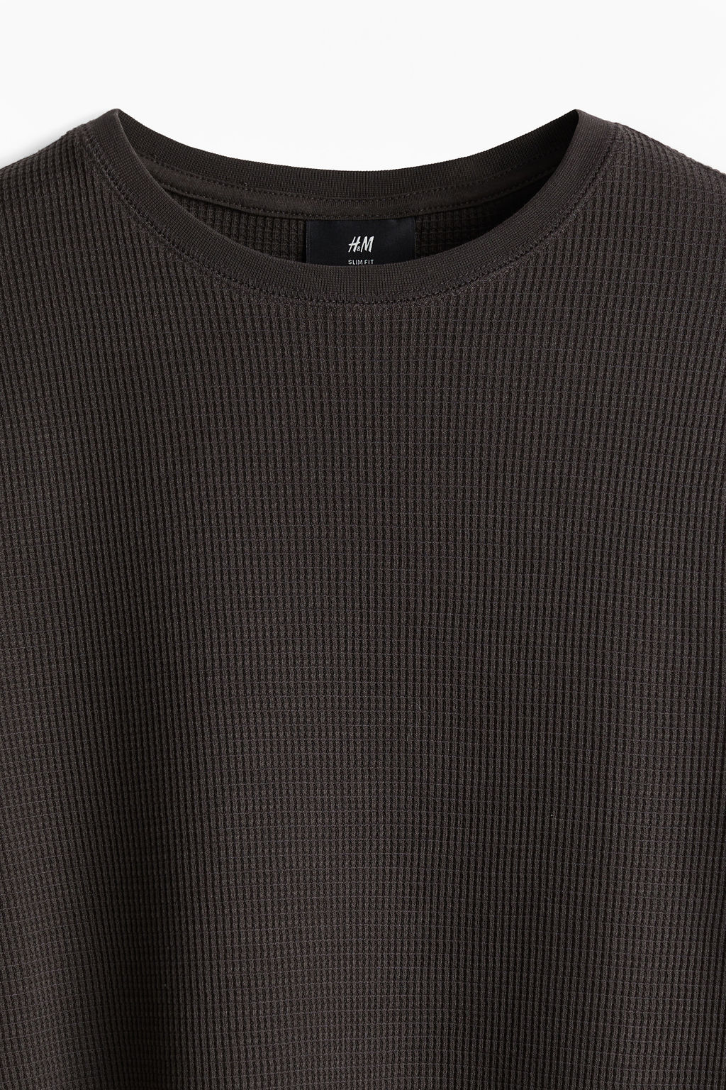 Camiseta en punto gofrado Slim Fit - H&m фото 14