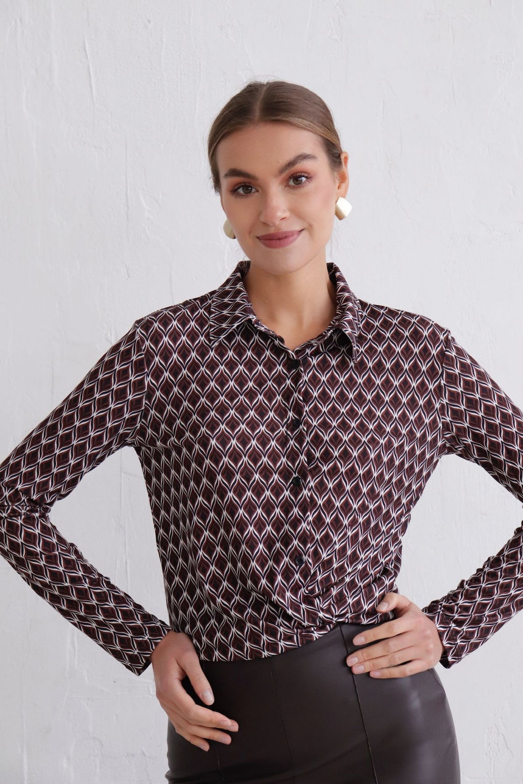 11493 Рубашка с принтом - Martichelli фото 12