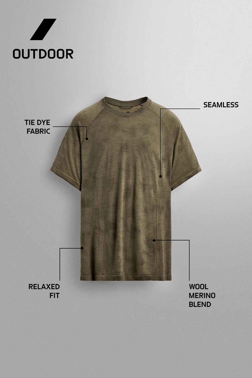WOOL BLEND BASE LAYER T-SHIRT - Zara фото 16