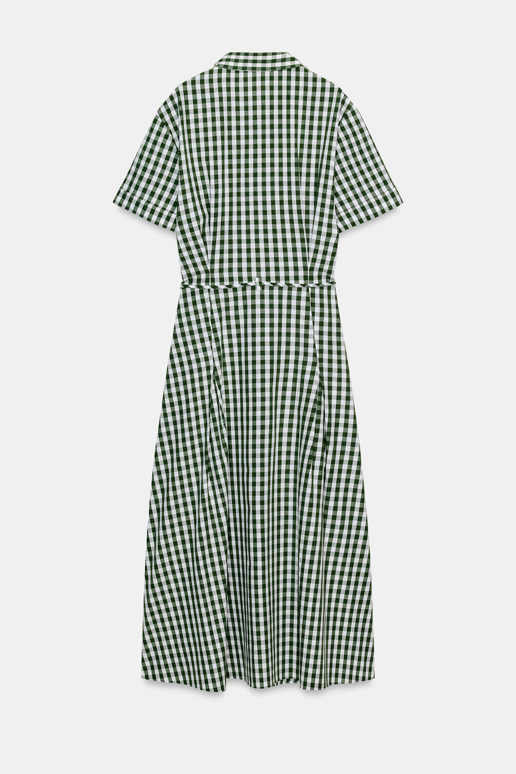 GINGHAM SHIRT DRESS ZW COLLECTION - Zara фото 7