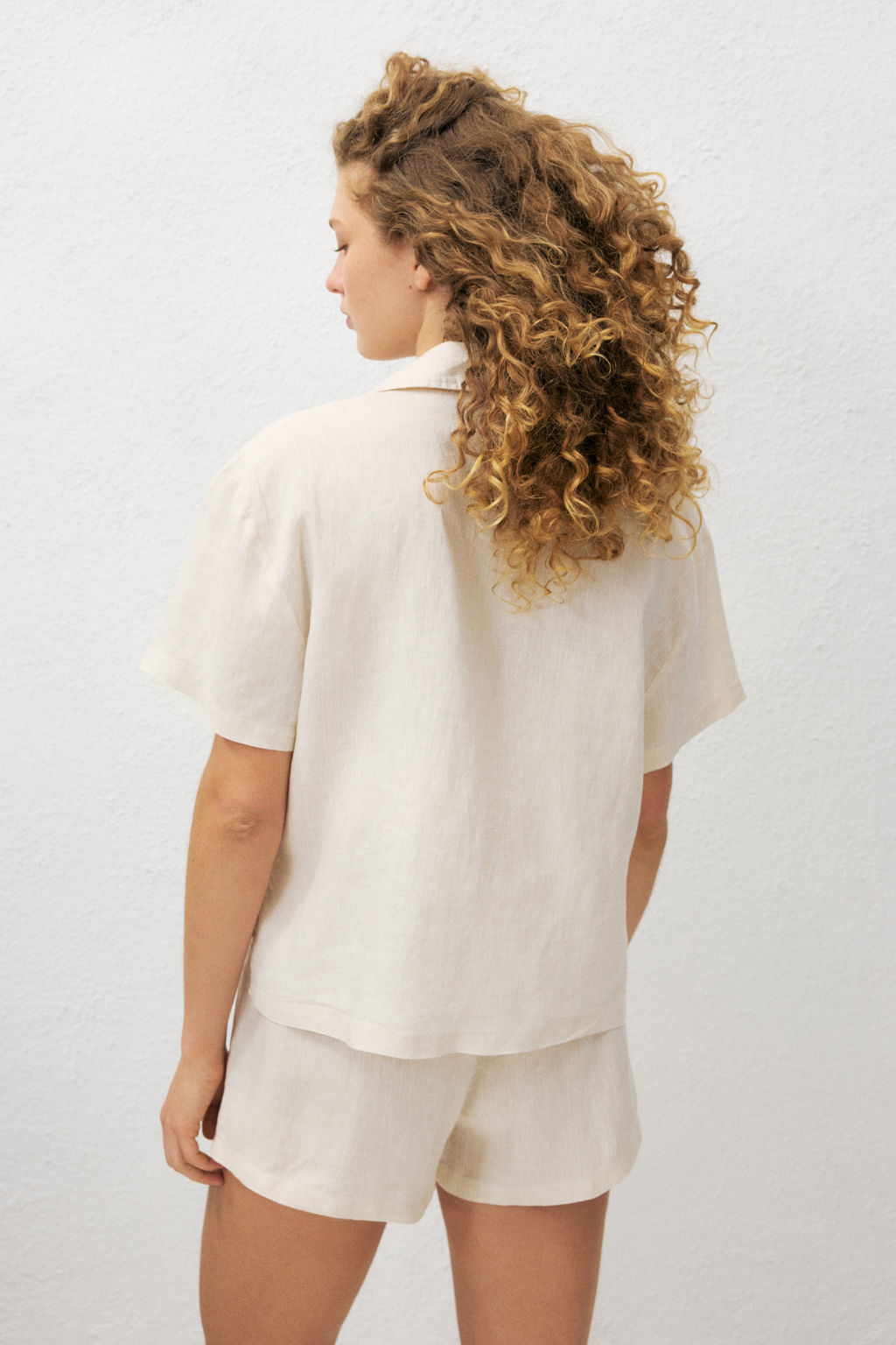 Camisa playera de lino - H&m фото 4