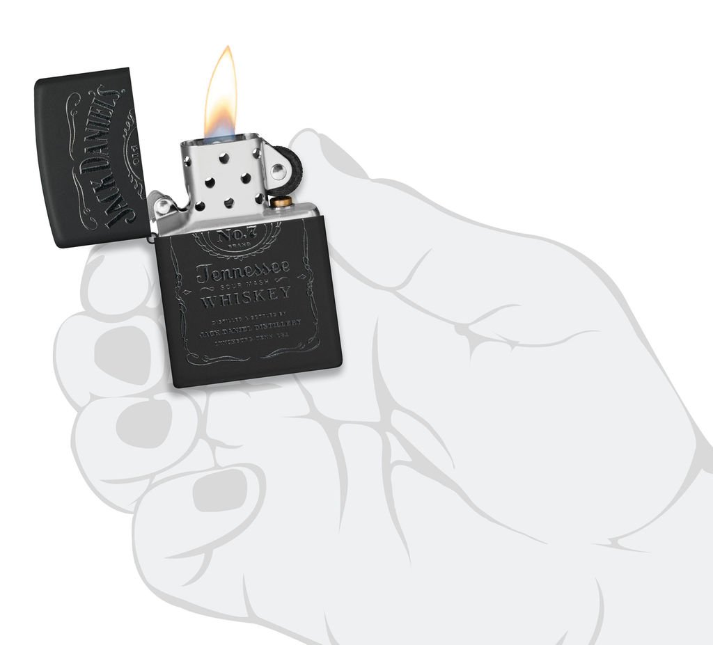 Подарочный набор Джек Дэниэлс | Jack Daniels®: зажигалка и кожаный чехол ZIPPO 48460