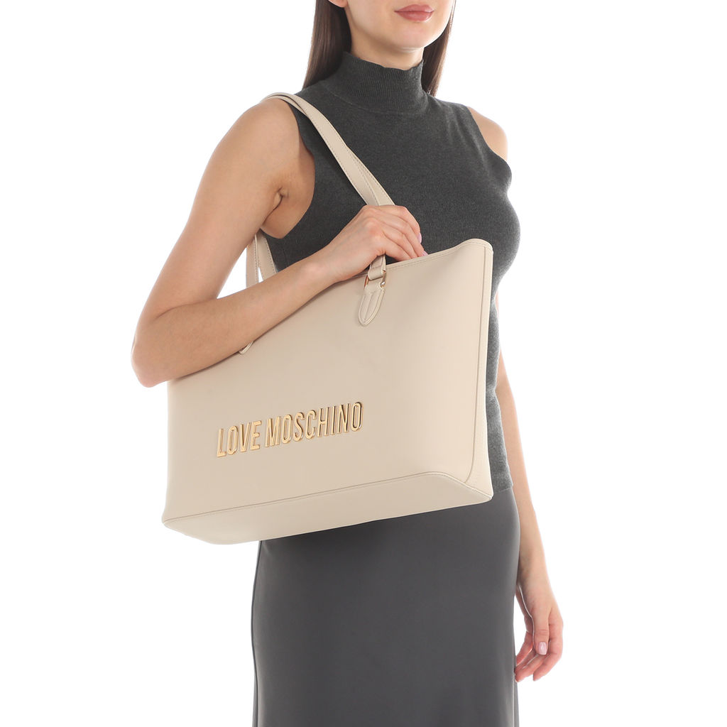 Женский тоут LOVE MOSCHINO BOLD LOVE Артикул 3815534, светло-бежевый