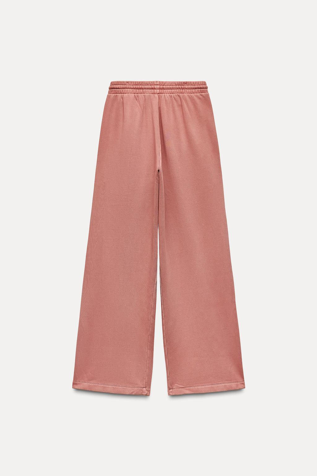 FADED WIDE-LEG TROUSERS - Zara фото 17