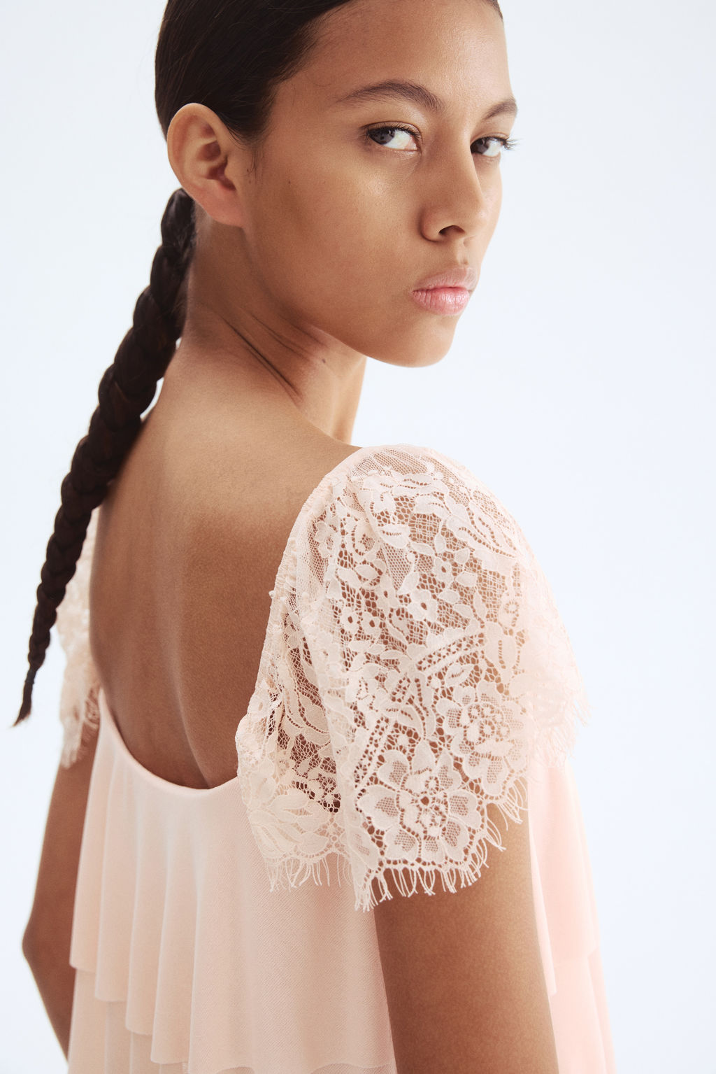 Top con mangas de encaje - H&m фото 4