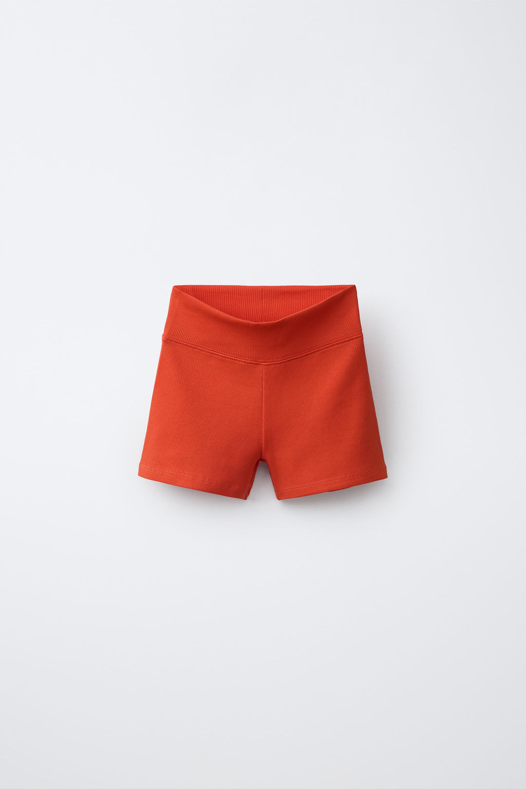 LEGGING CORTO RIB / Naranja