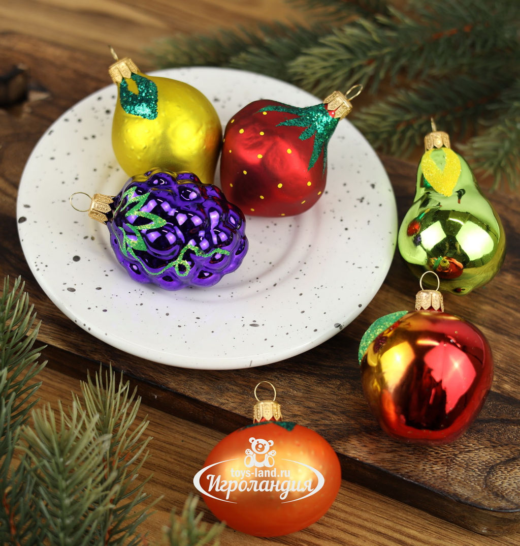 Набор елочных украшений Фрукты С852 - Елочка фото 3