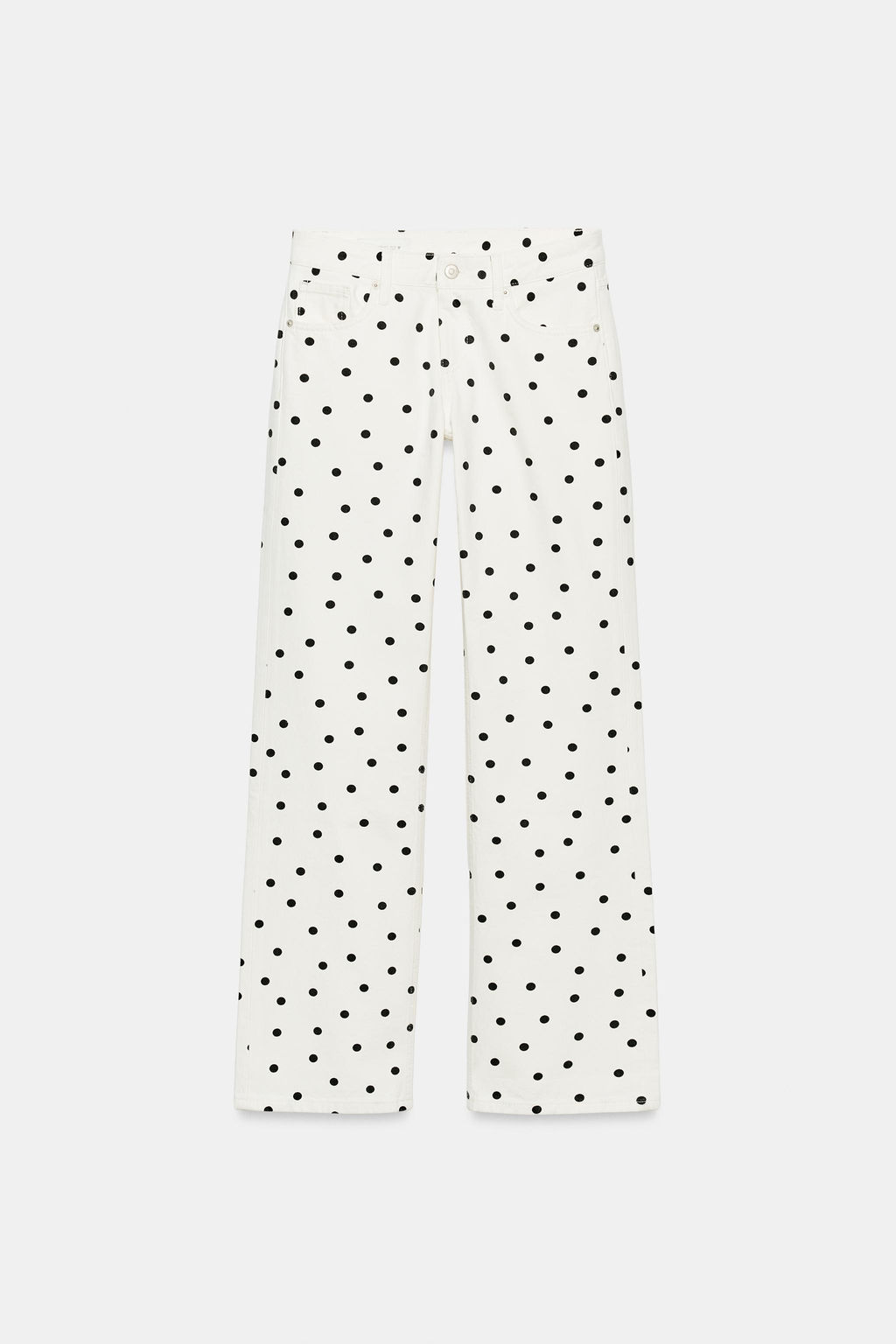 JEANS TRF WIDE LEG TIRO BAJO LUNARES / ?nico - Zara фото 9