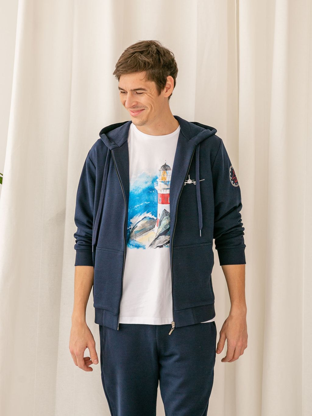 Толстовка на молнии мужская Aviator - Captain's mate фото 10