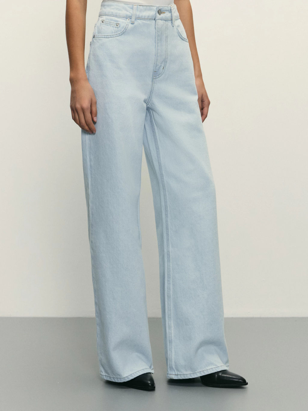 Джинсы wide leg с высокой посадкой / Zarina фото 2
