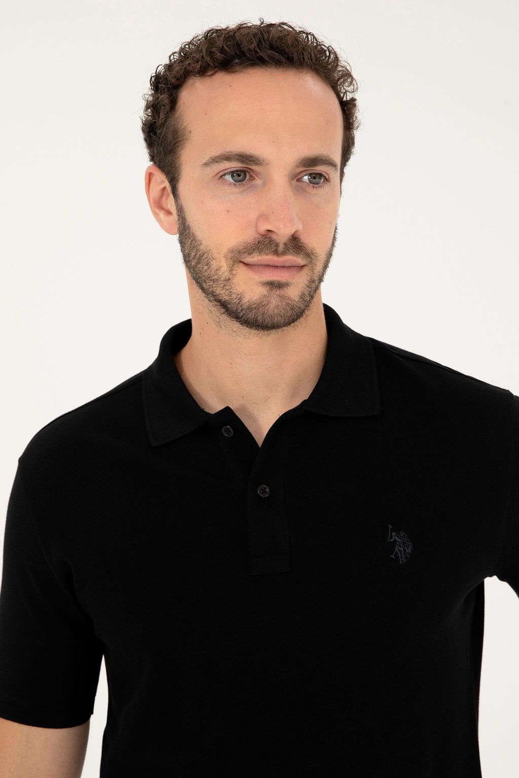 U. S. Polo Assn / Мужская черная базовая футболка - U.s. polo assn фото 2