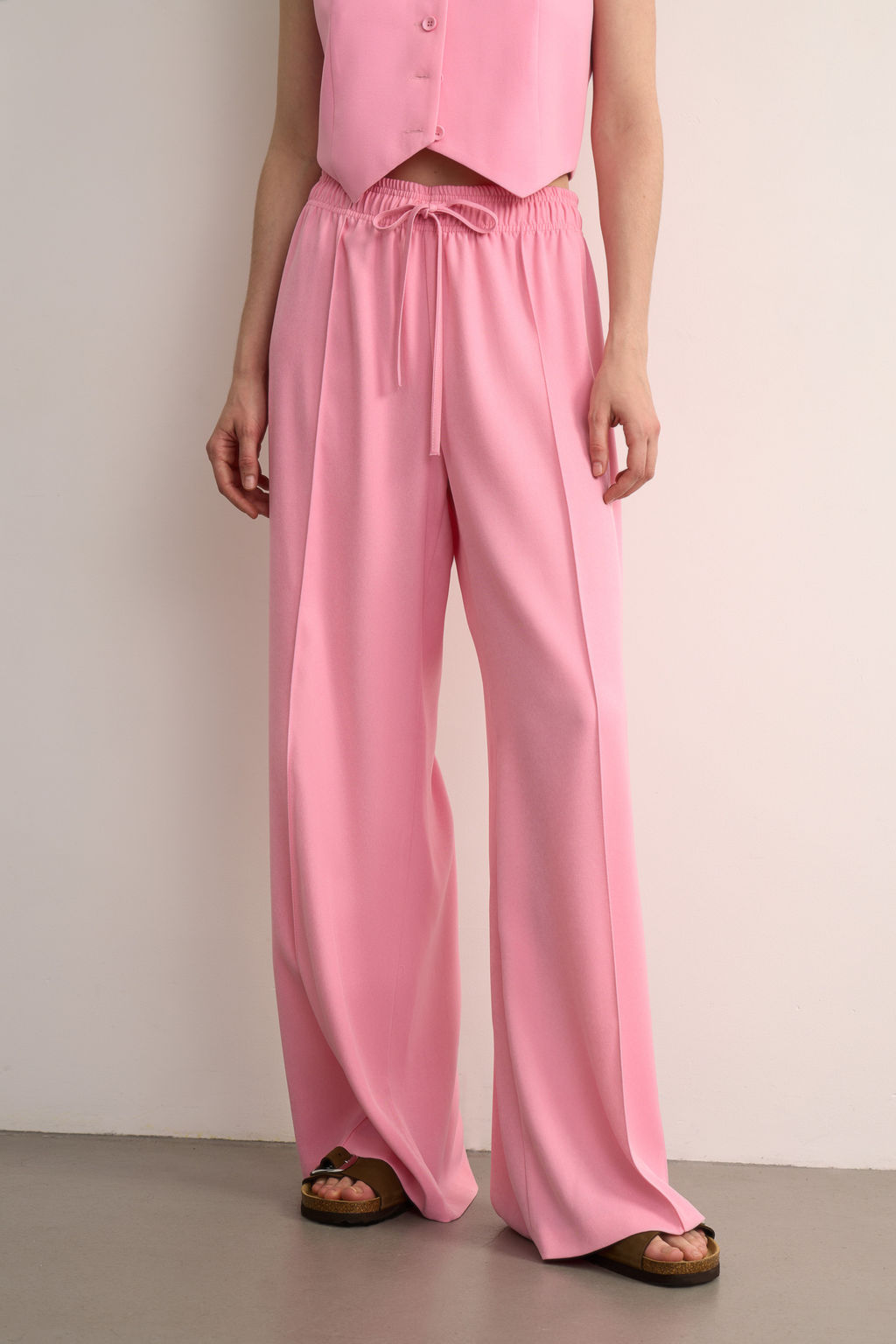 Брюки на кулиске из костюмной ткани - Mollis фото 4