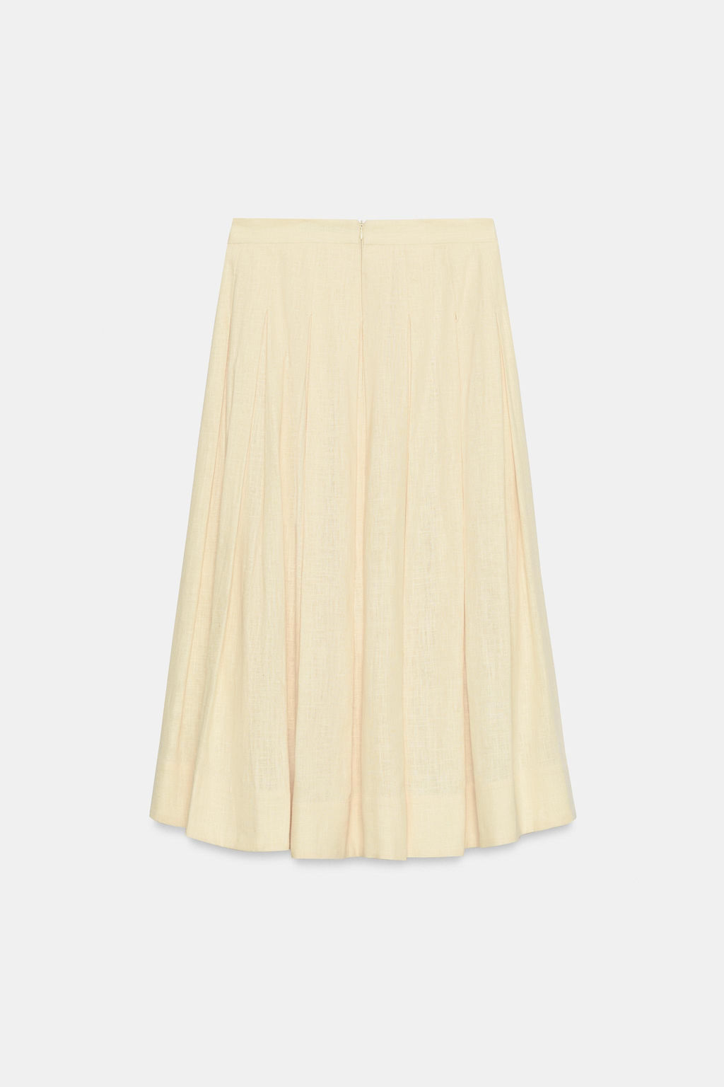 FALDA PLIEGUES ZW COLLECTION / Mantequilla - Zara фото 2