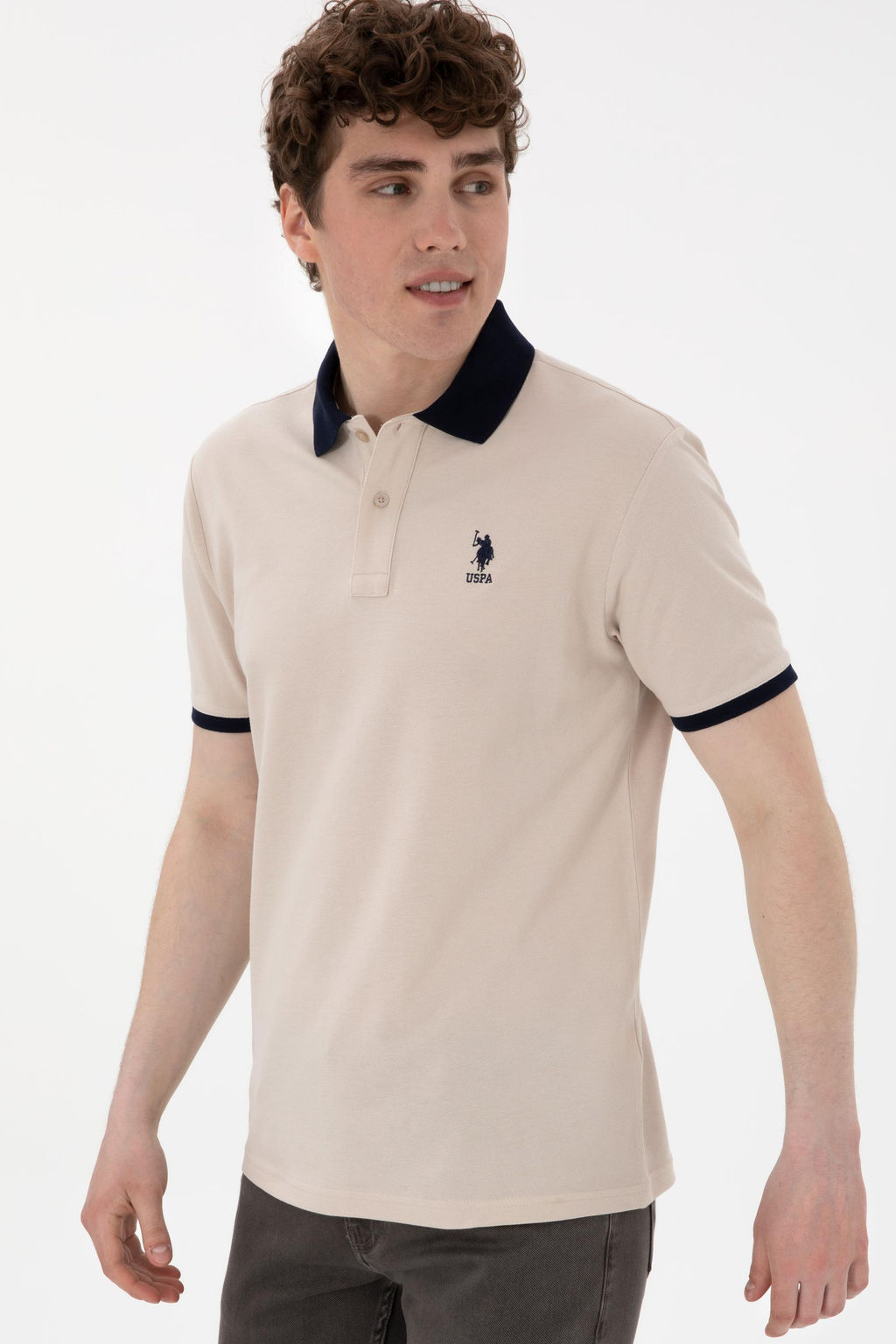 Erkek Regular Fit Polo Yaka Ta_ Basic Ti__rt Sepette S_rpriz _ndirim