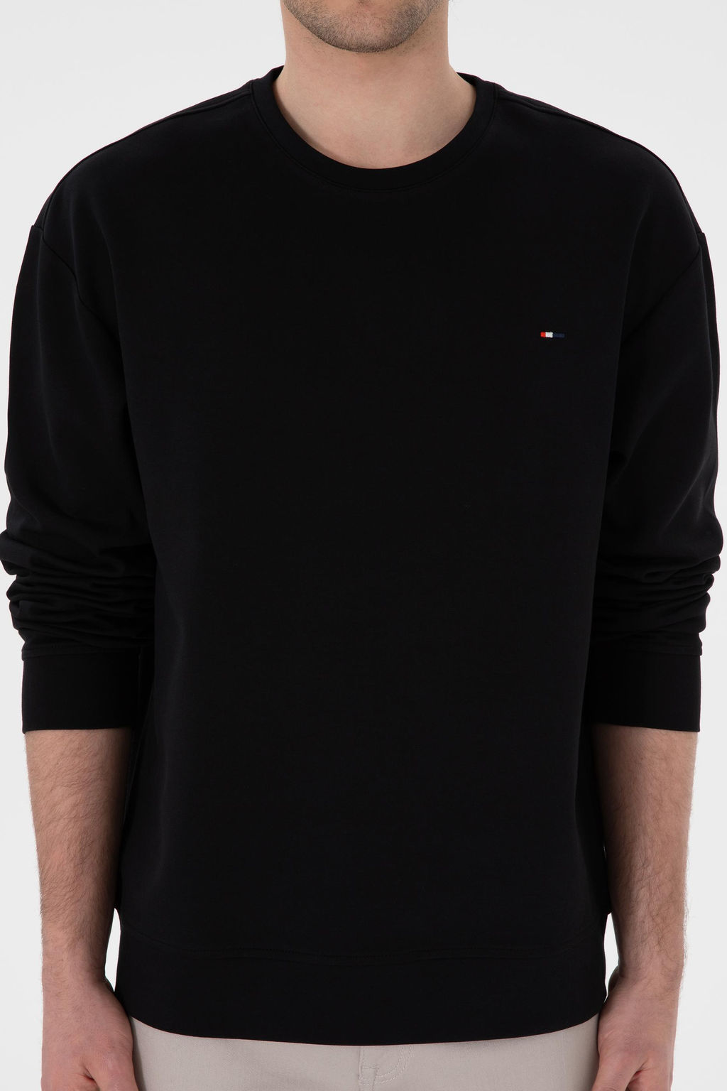 Erkek Comfort Fit Bisiklet Yaka Siyah Sweatshirt Sepette S_rpriz _ndirim - U.s. polo assn фото 6