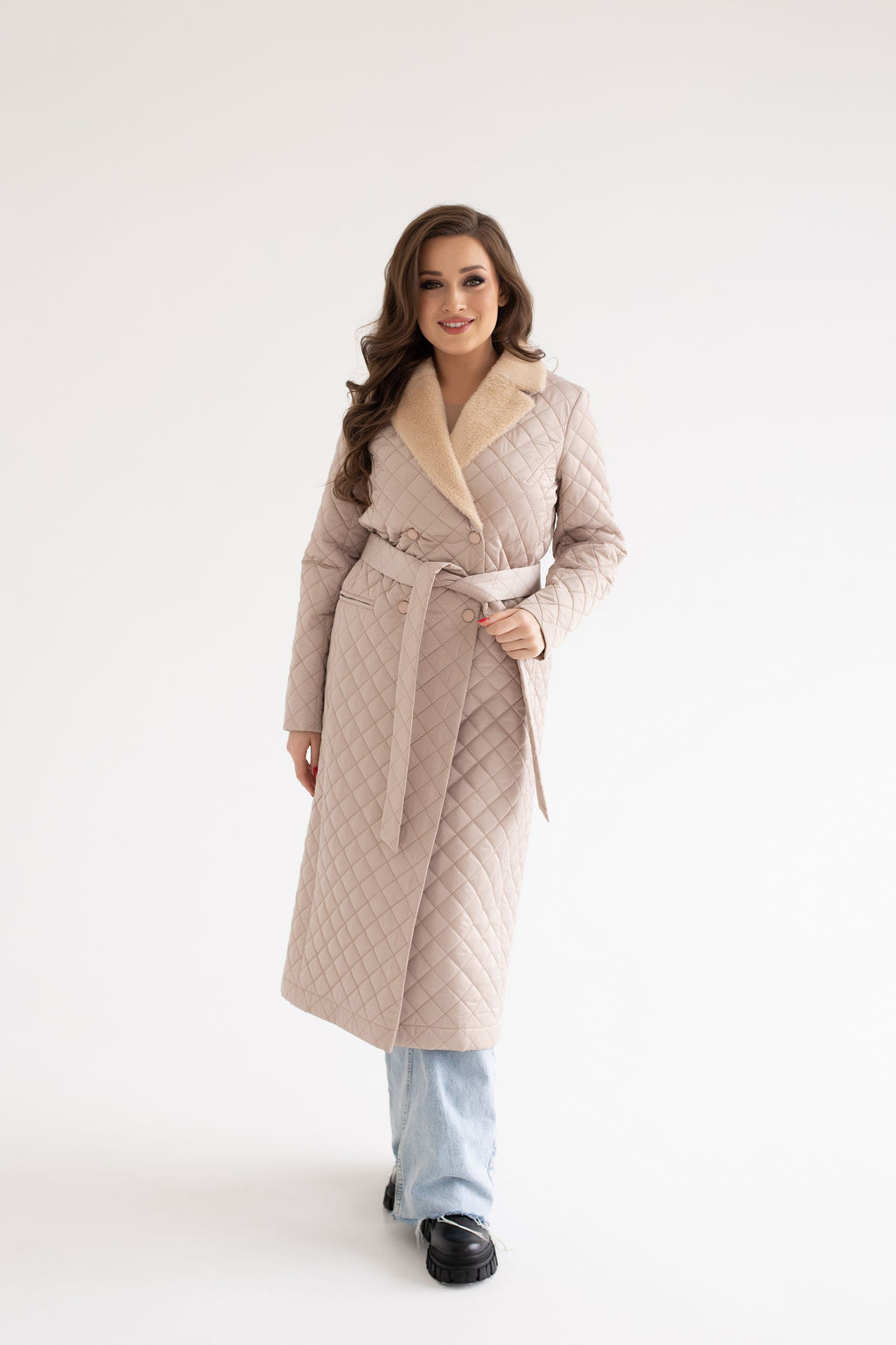 Куртка женская демисезонная 23985 (латте) - Kankan фото 12