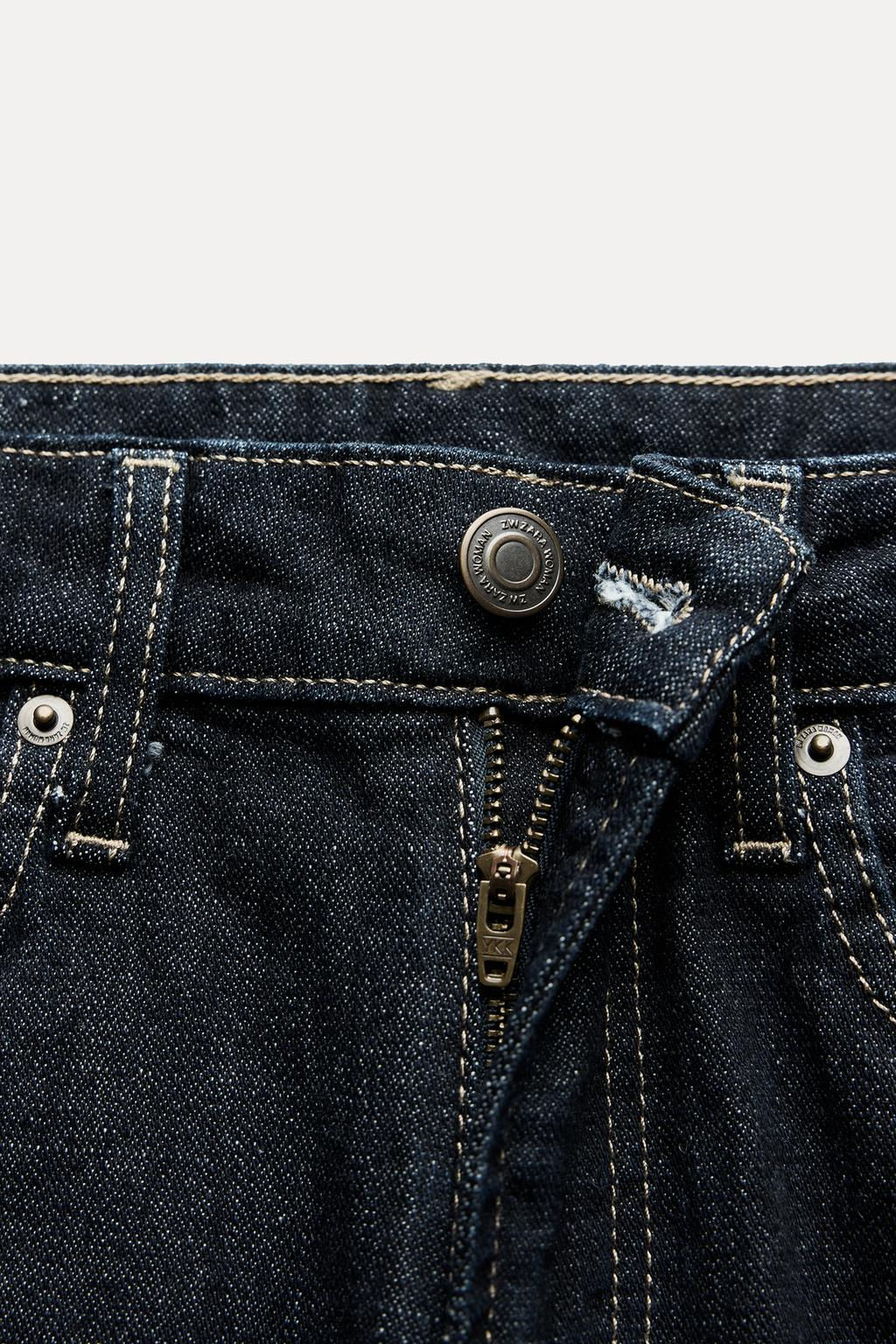 ZW COLLECTION RELAXED SLIM FIT MID-RISE JEANS - Zara фото 11