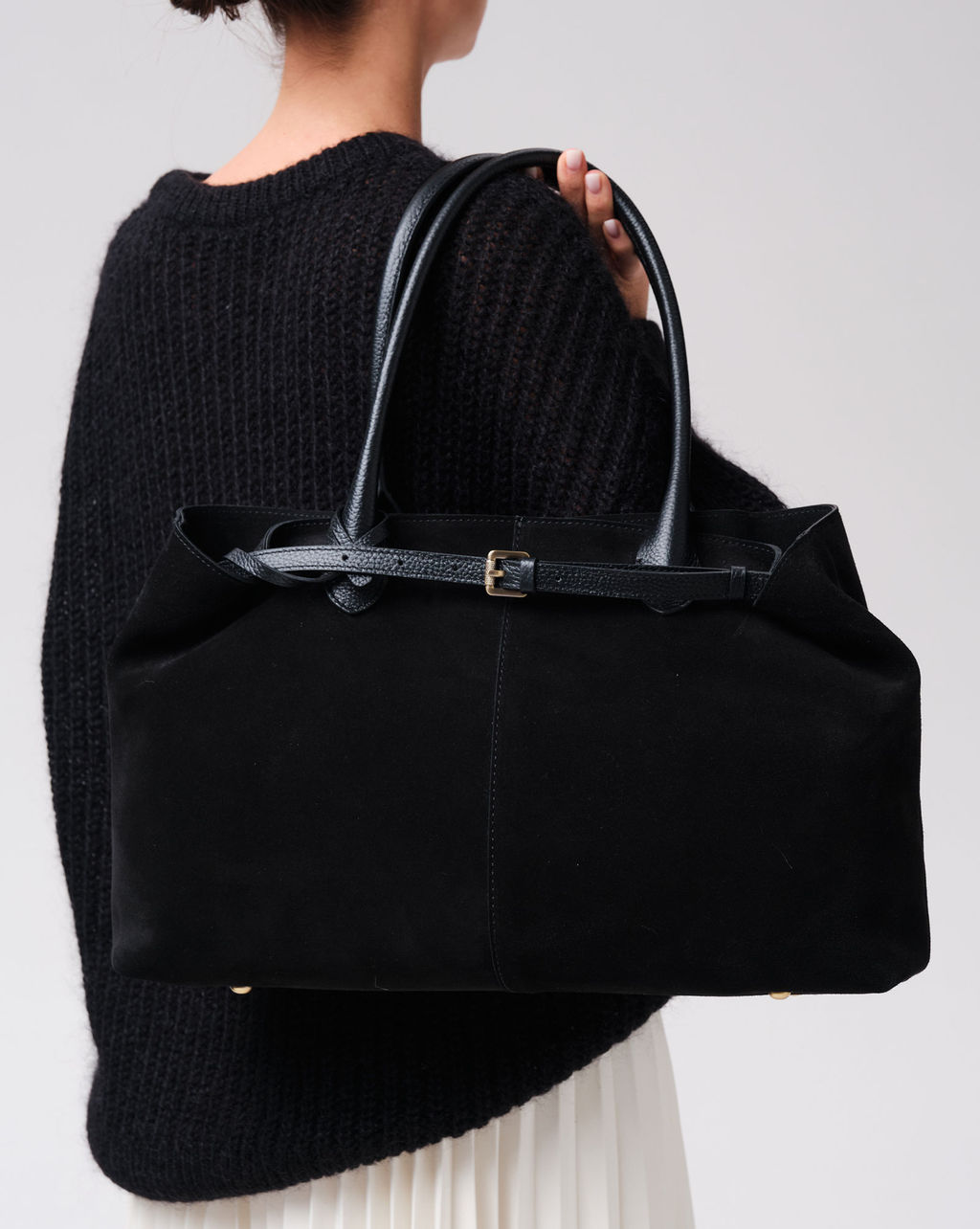 Замшевая сумка Daniela DBR 31375 черный  фото 4