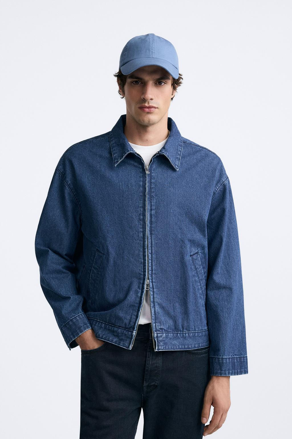 DENIM JACKET WITH ZIP - Zara фото 2